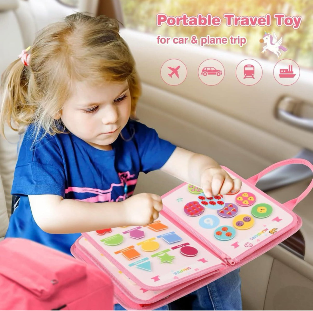 Toddler busy board book- Montessori | 3D learning book 2+