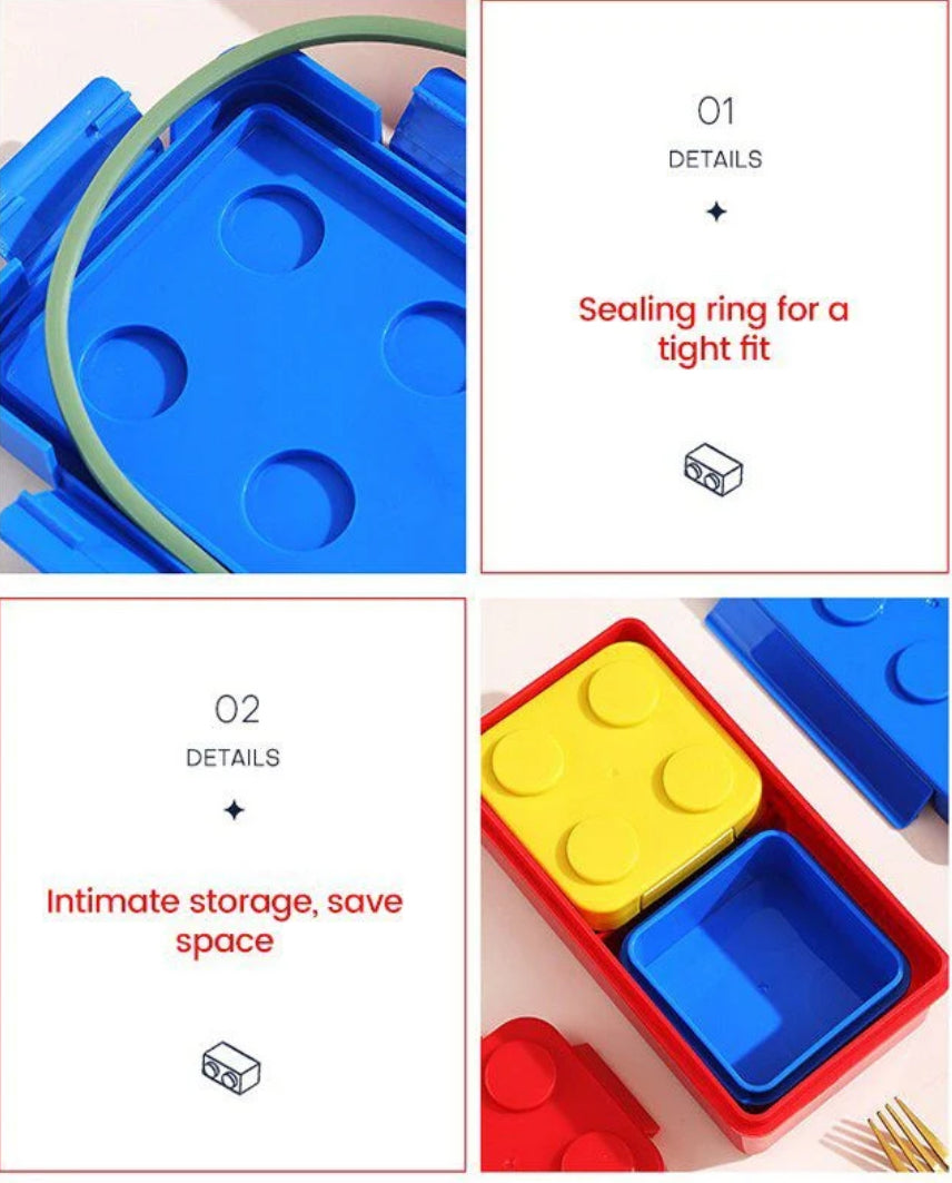 Block and Bites - Perfect Leakproof, BPA Free Snackbox - Kidspark