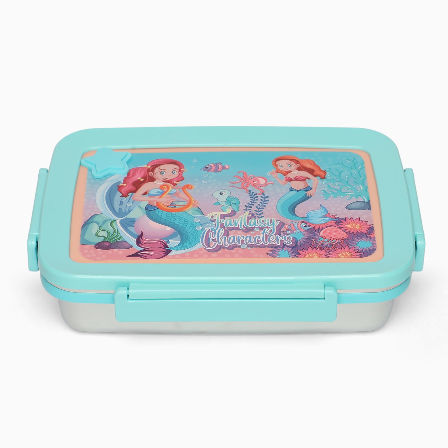 Mermaid Stainless steel 2 compartment lunch boxes : durable and stylish - Kidspark