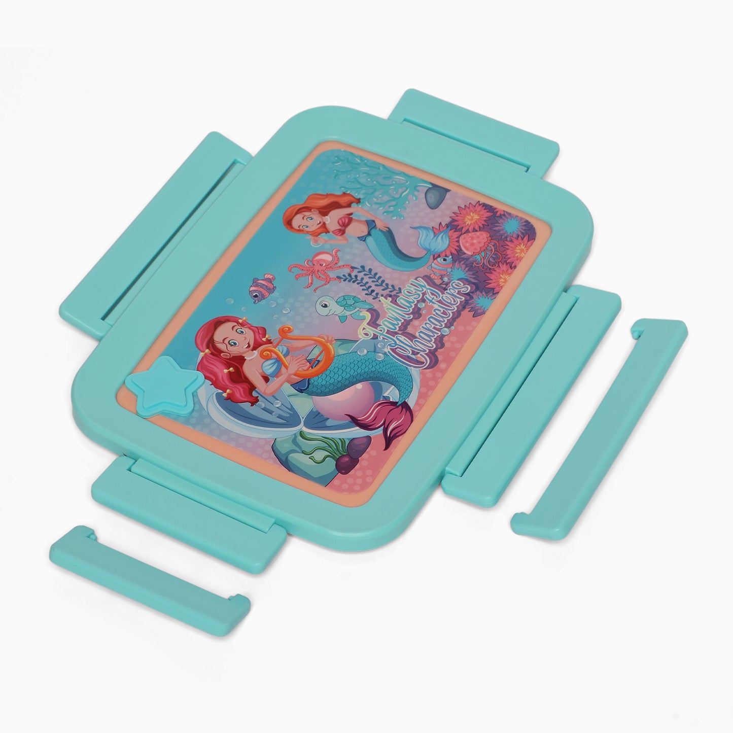 Mermaid Stainless steel 2 compartment lunch boxes : durable and stylish - Kidspark