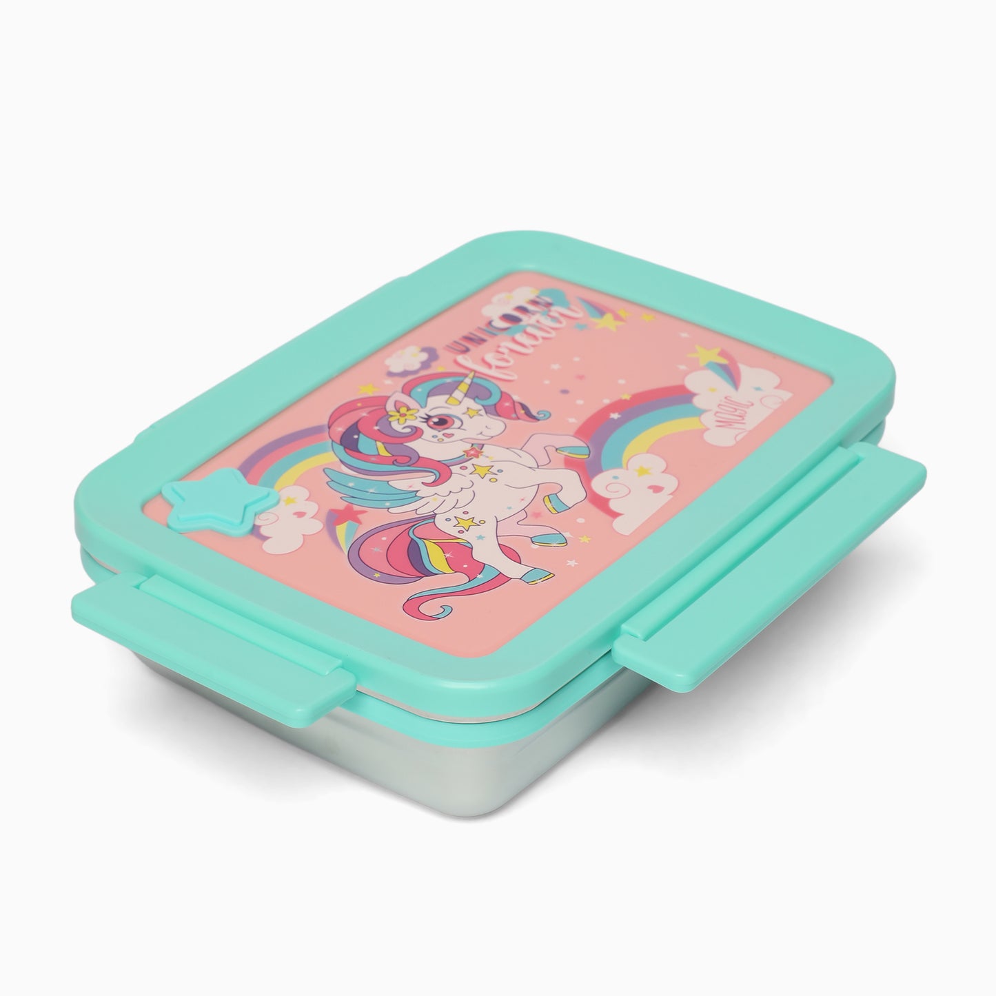 Unicorn Stainless steel 2 compartment lunch boxes : durable and stylish - Kidspark