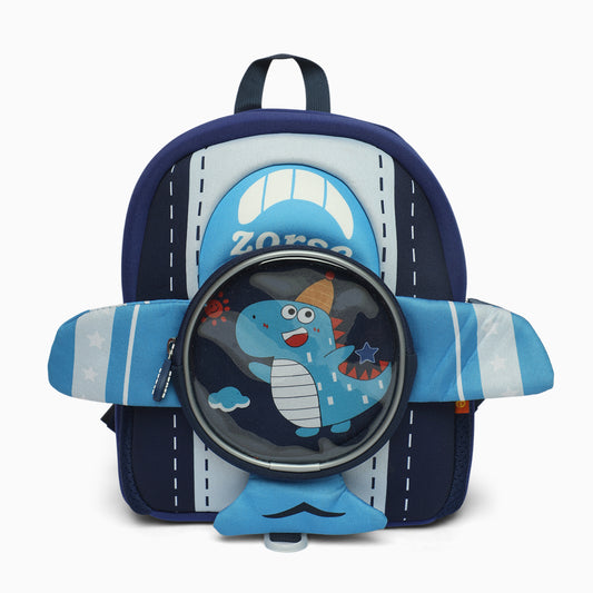 Zorse 3 D Dino plane backpack for kindergarten kids attractive and comfy backpacks - Kidspark