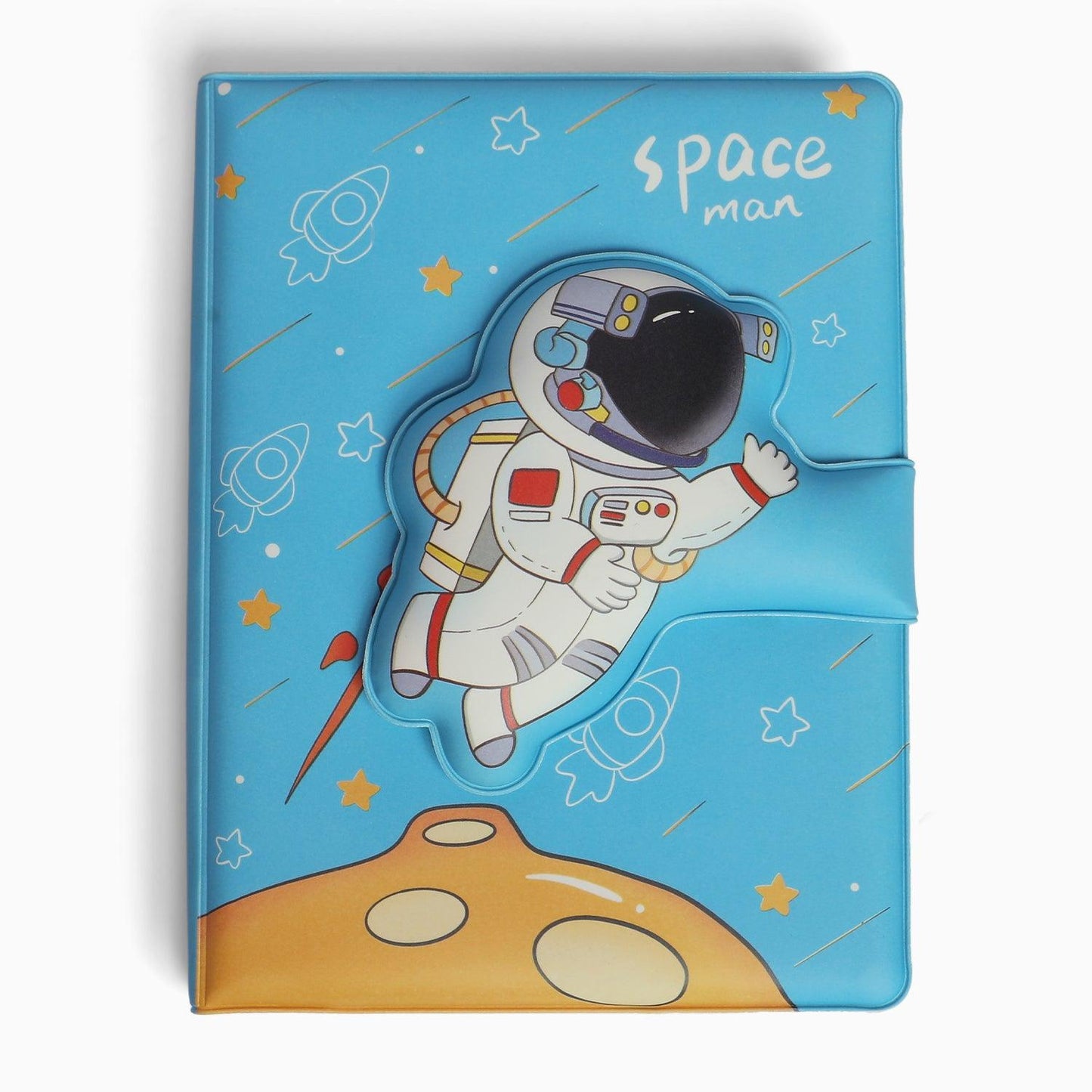 Zorse 3D space diary with embossed magnetic latches and printed pages - Kidspark