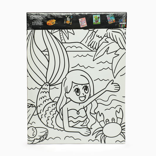 ZORSE mermaid six shades of Expression wooden frame canvas painting set 30 x 40cm - Kidspark