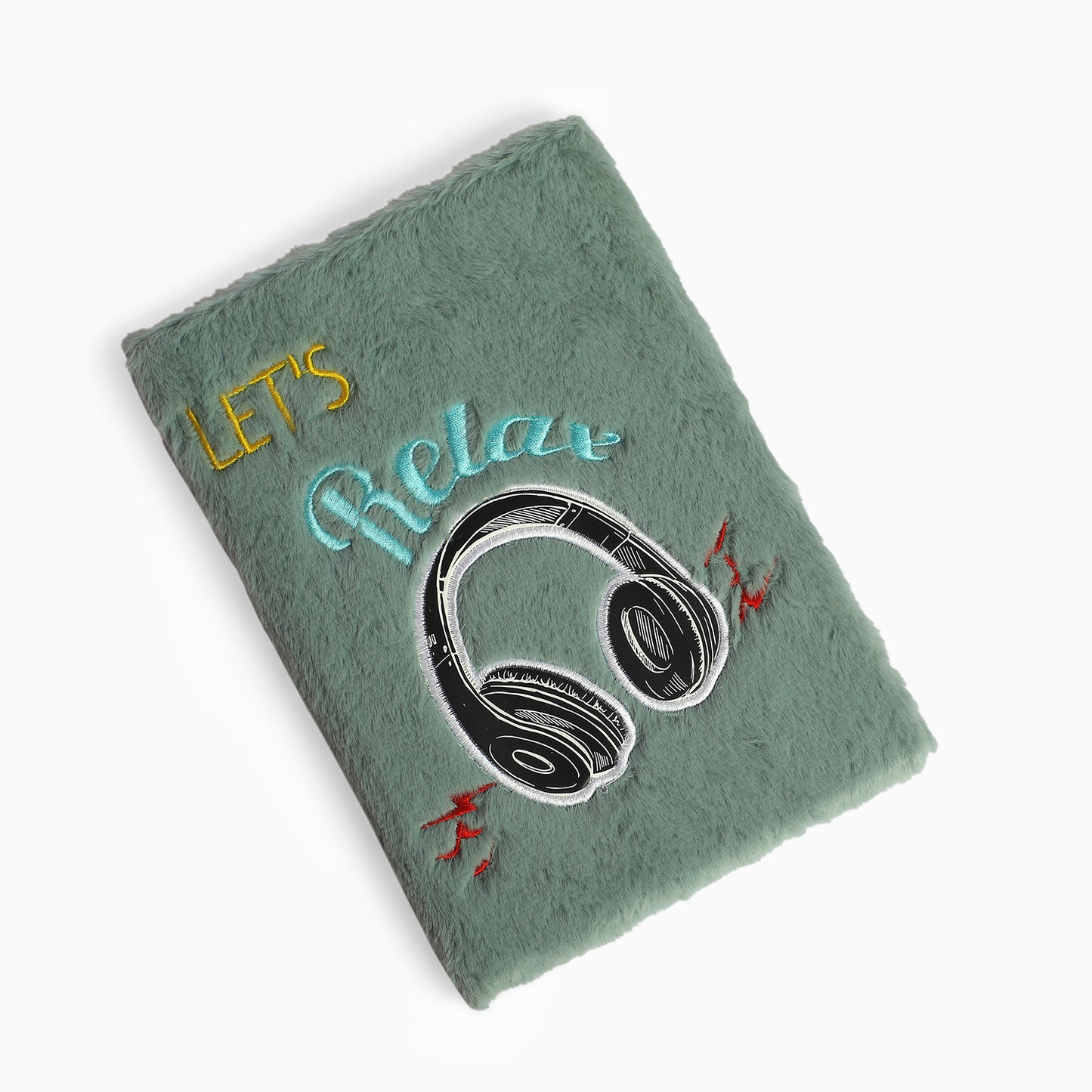 Fur note book diary lets relax for your tiny tot (green) - Kidspark