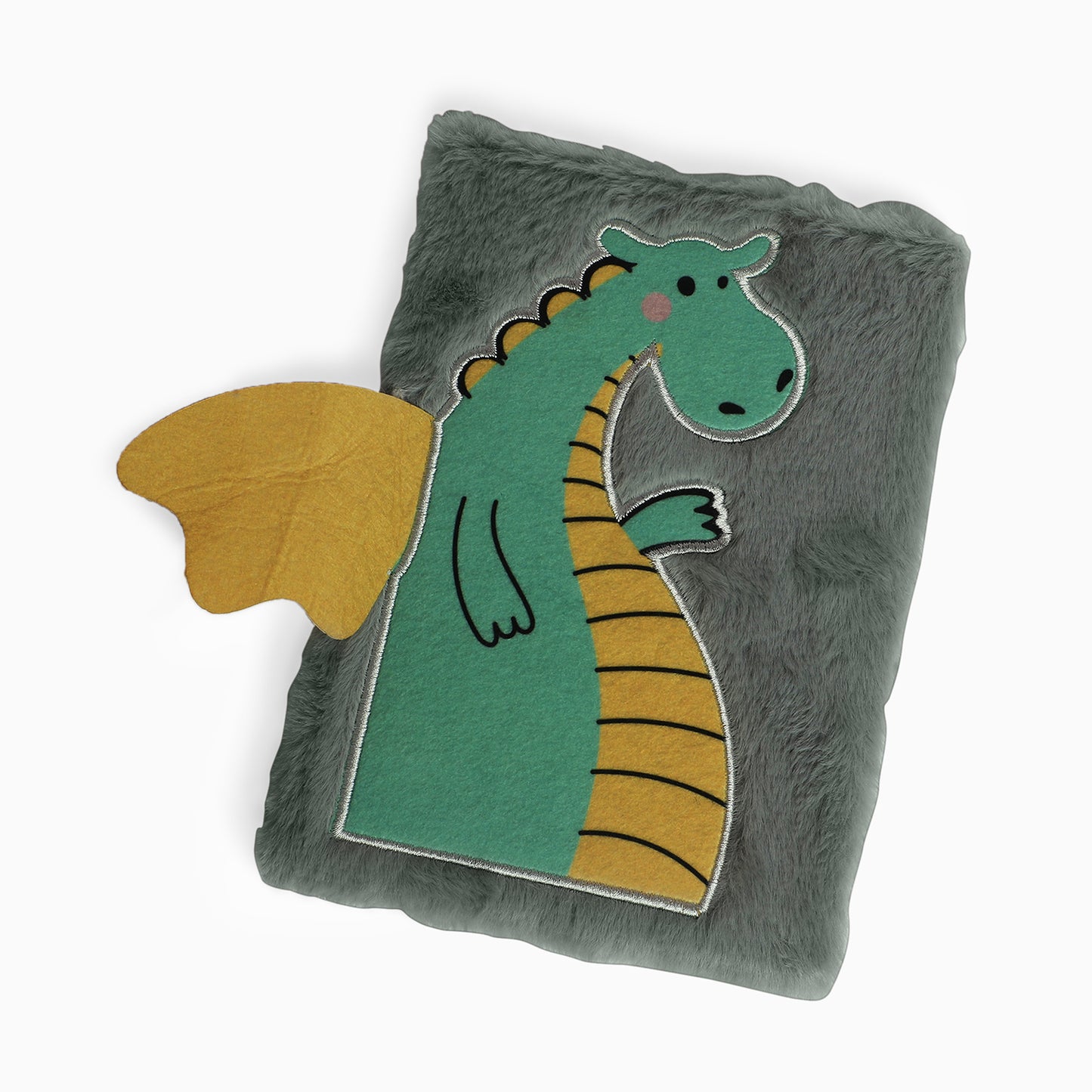 Fur note book diary magical grey dino for your tiny tot - Kidspark