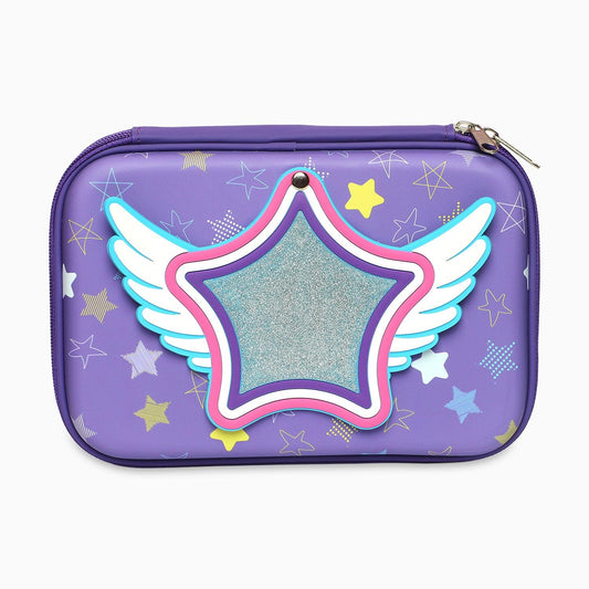 ZORSE School Kids Hard Case mirror Pencil Pouch (purple) - Kidspark