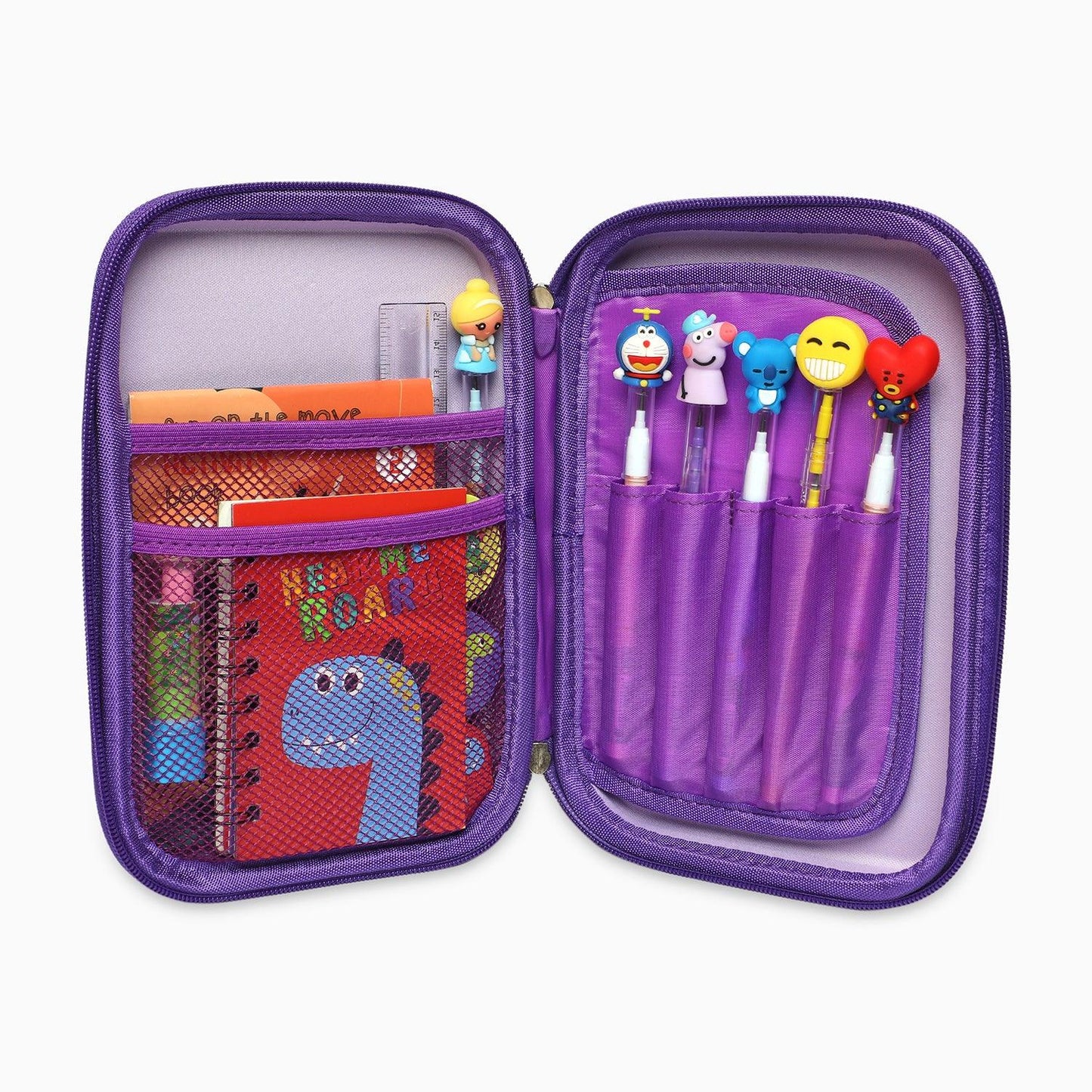 ZORSE School Kids Hard Case mirror Pencil Pouch (purple) - Kidspark
