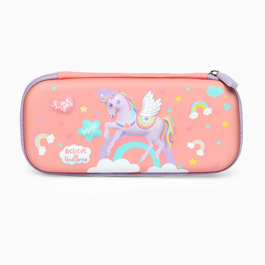 School Kids Hard Case unicorn Print Pencil Pouch small size - Kidspark