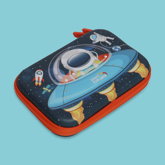 School Kids Hard Case space Print Pencil Pouch big size - Kidspark