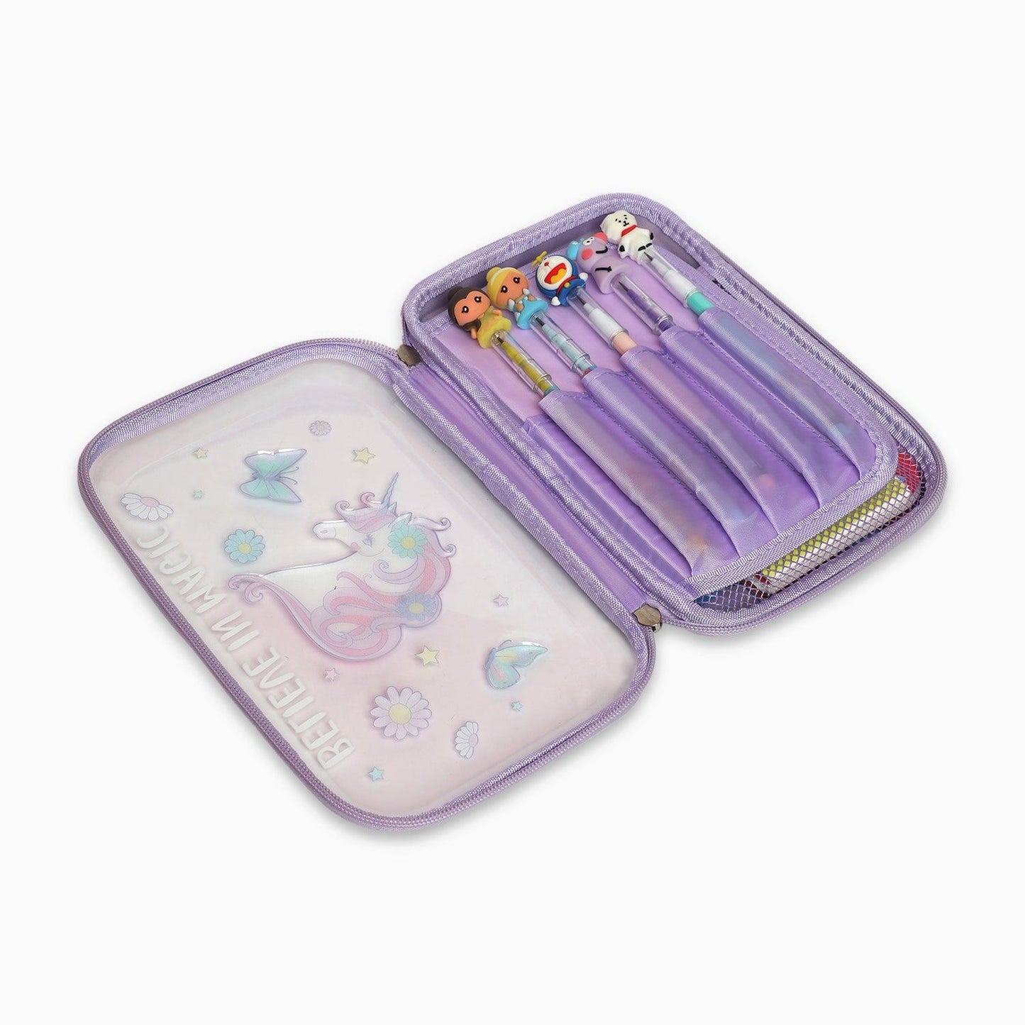ZORSE school kids transparent unicorn hard case pouch - Kidspark