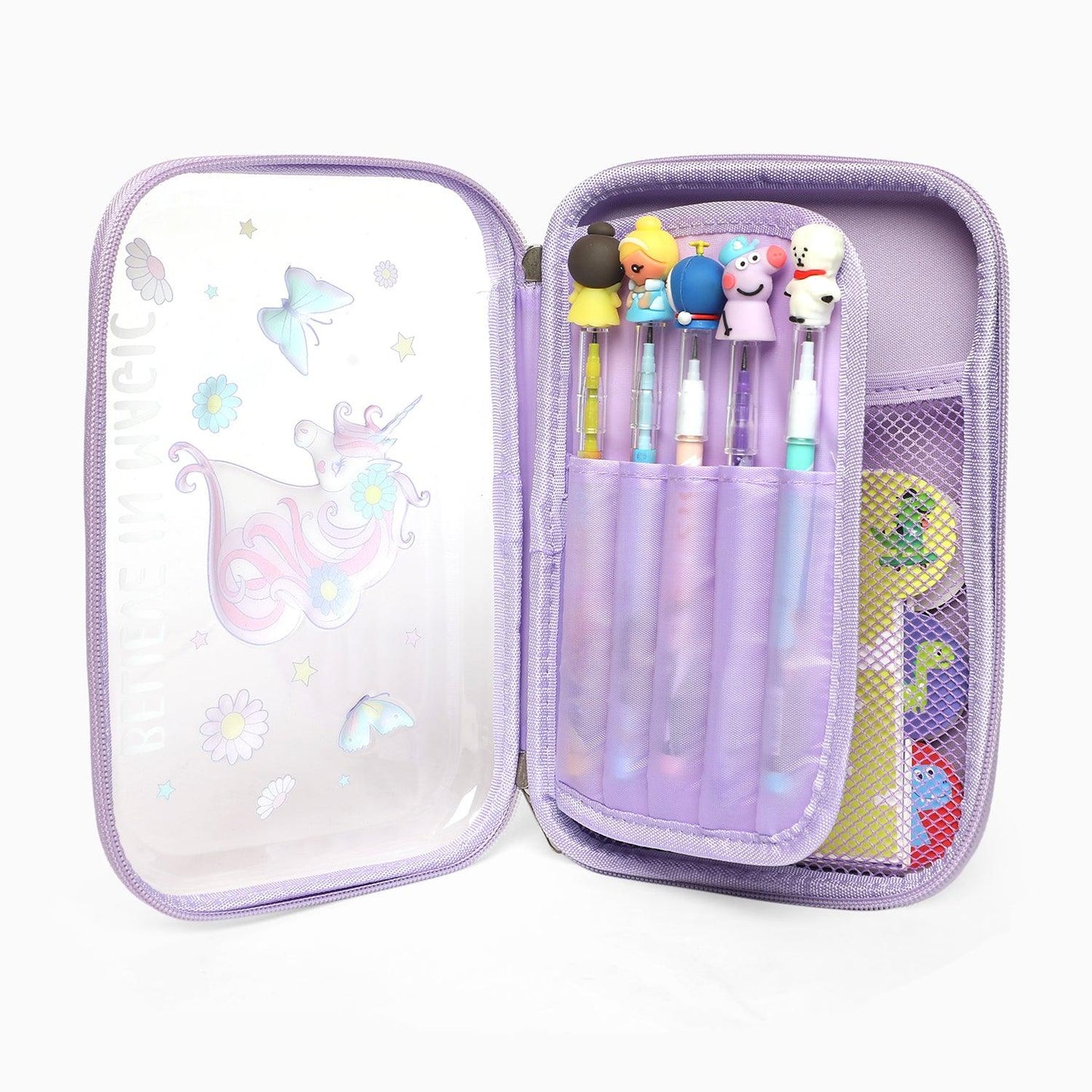 ZORSE school kids transparent unicorn hard case pouch - Kidspark