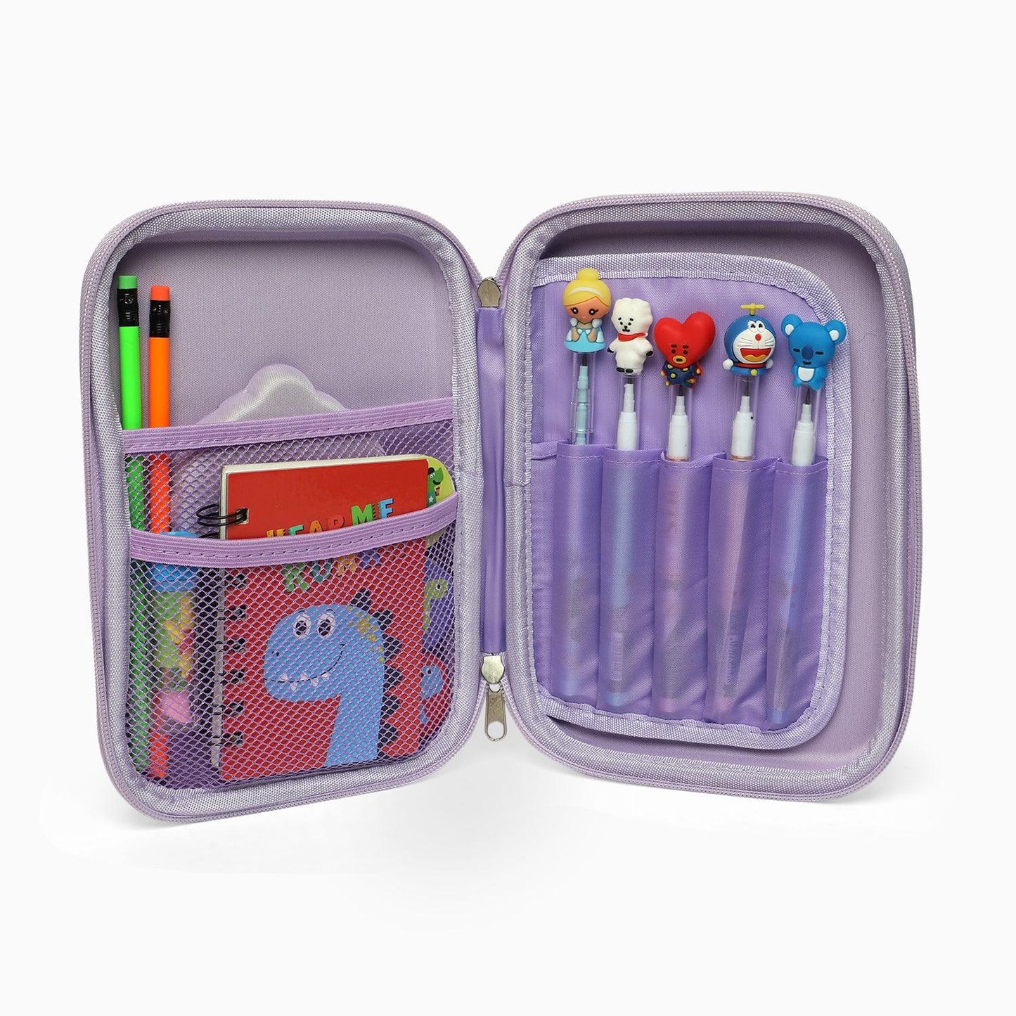 ZORSE Unicorn Rectangle Shaped Hard Case pencil Pouch with Calculator (purple) - Kidspark