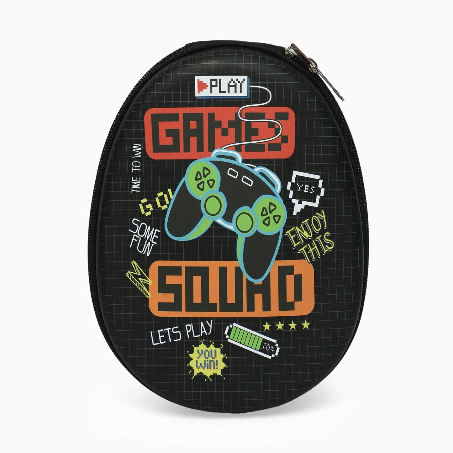 ZORSE OVAL hard pencil case game squad with multipurpose use - Kidspark