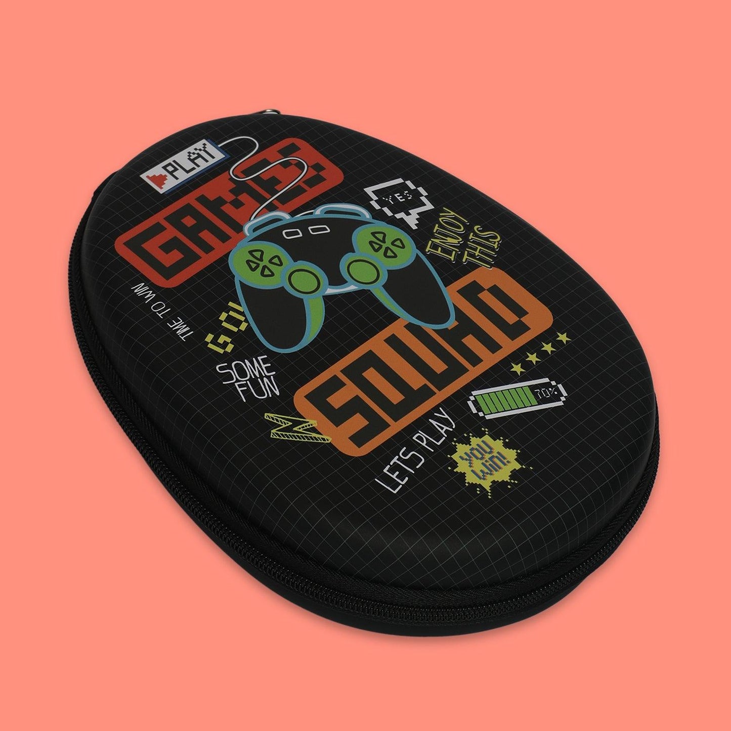 ZORSE OVAL hard pencil case game squad with multipurpose use - Kidspark