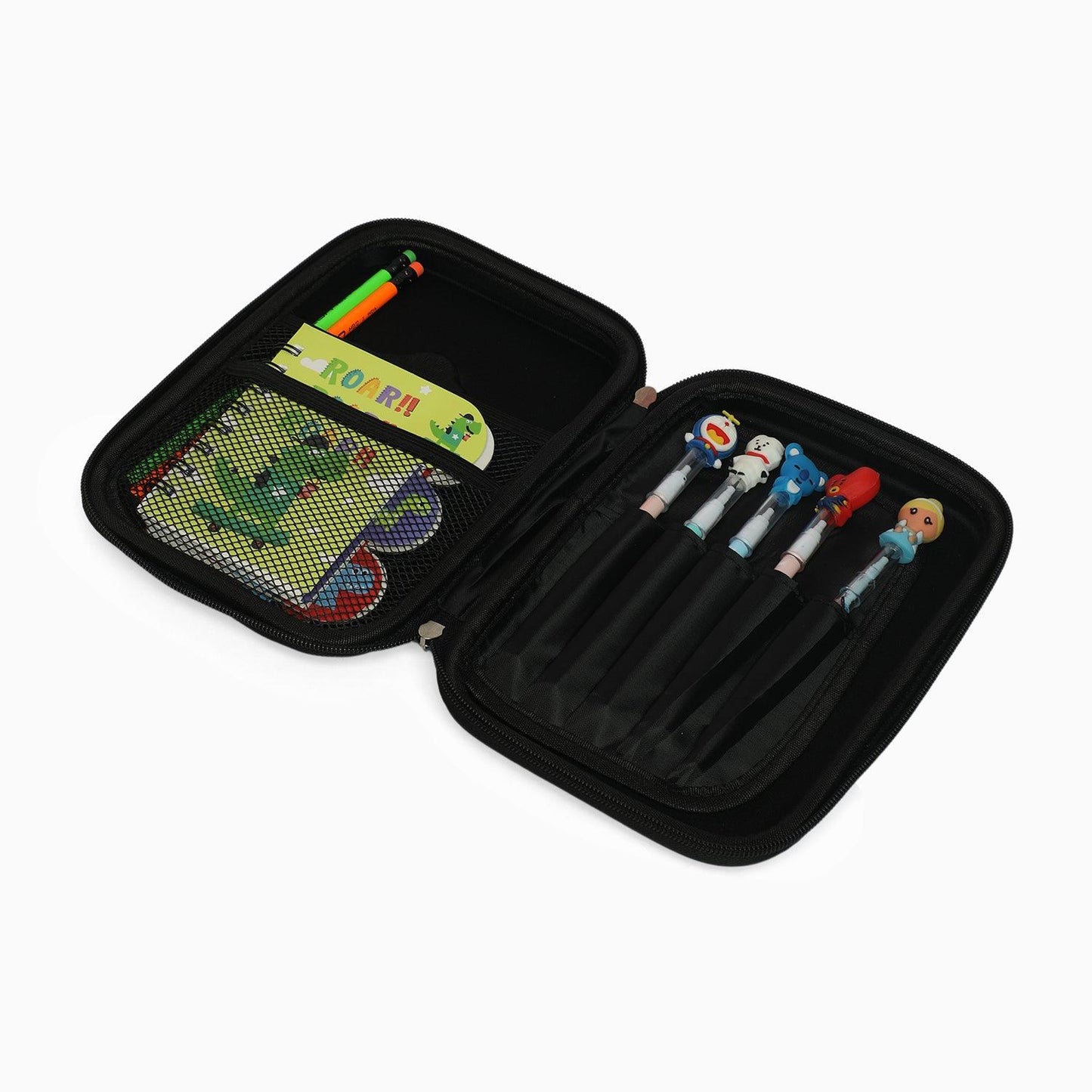 ZORSE Rectangle Shaped Hard Case calculator pencil Pouch (black) - Kidspark