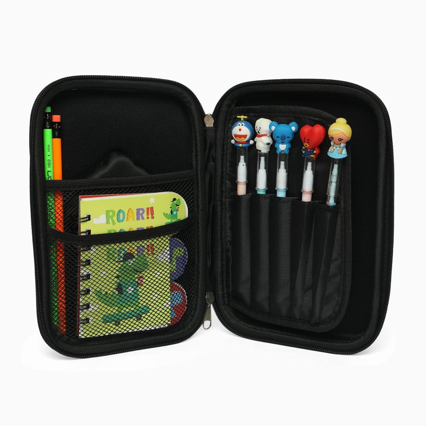 ZORSE Rectangle Shaped Hard Case calculator pencil Pouch (black) - Kidspark