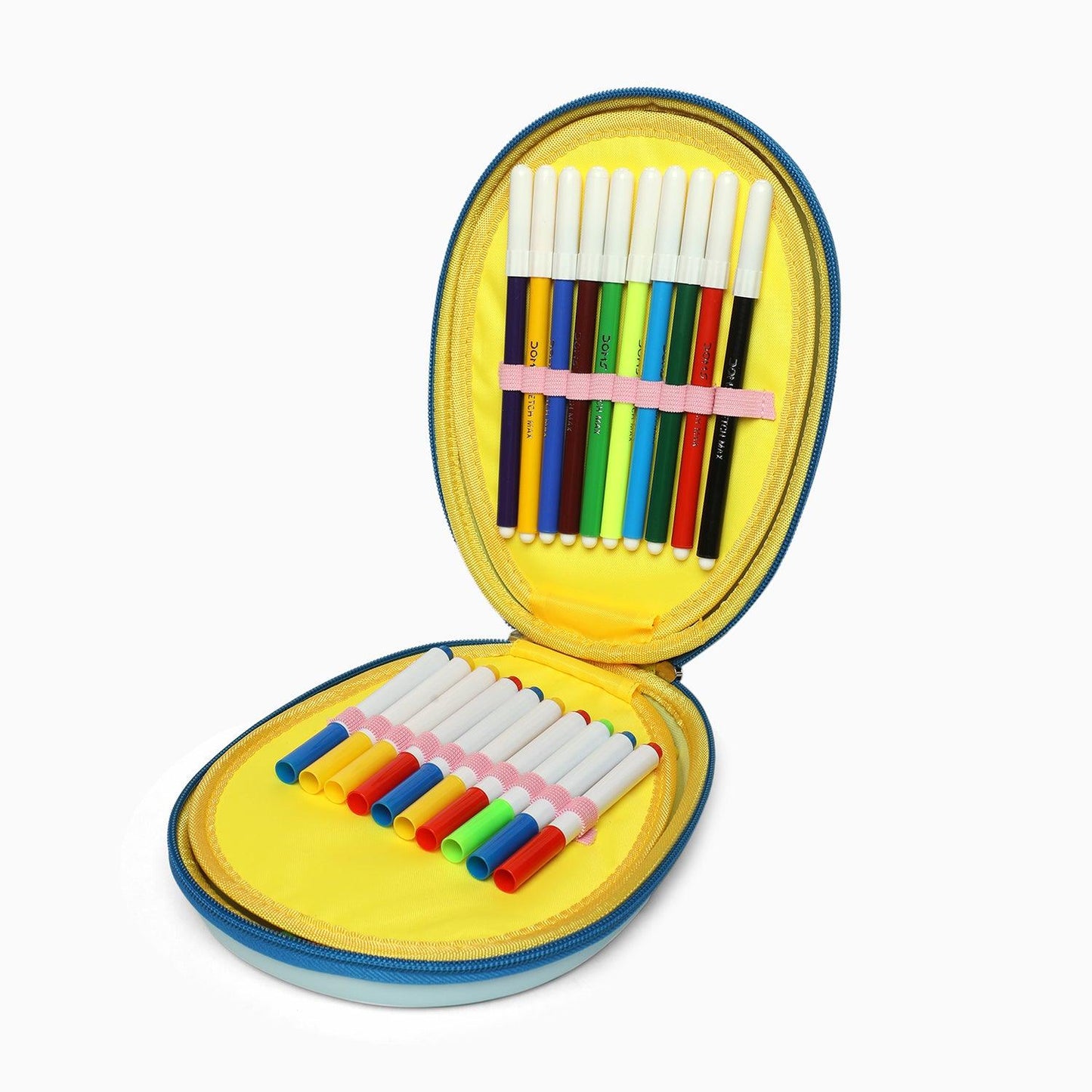 ZORSE OVAL hard pencil case hello holidays with multipurpose use - Kidspark