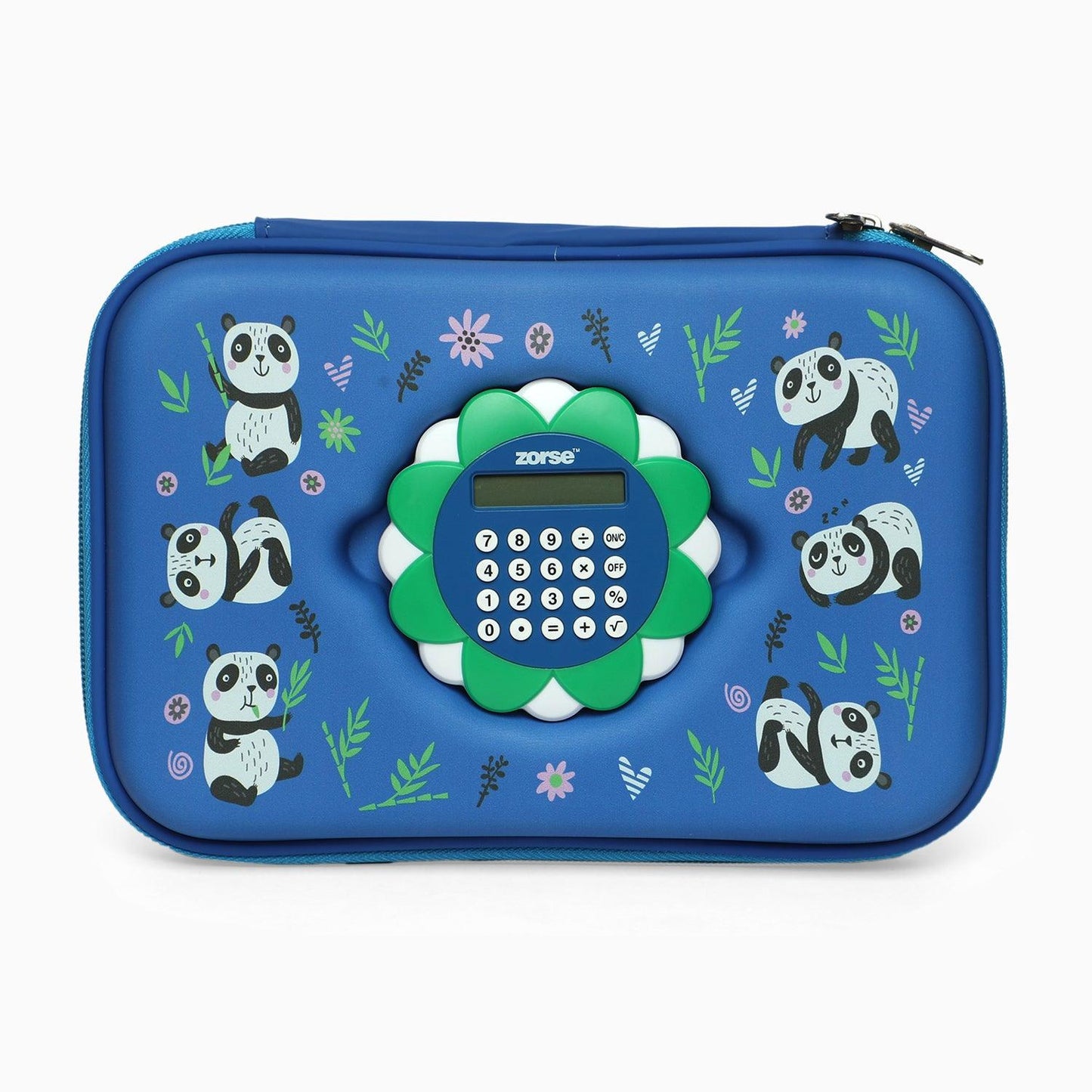 ZORSE Rectangle Shaped Hard Case calculator pencil Pouch (blue) - Kidspark