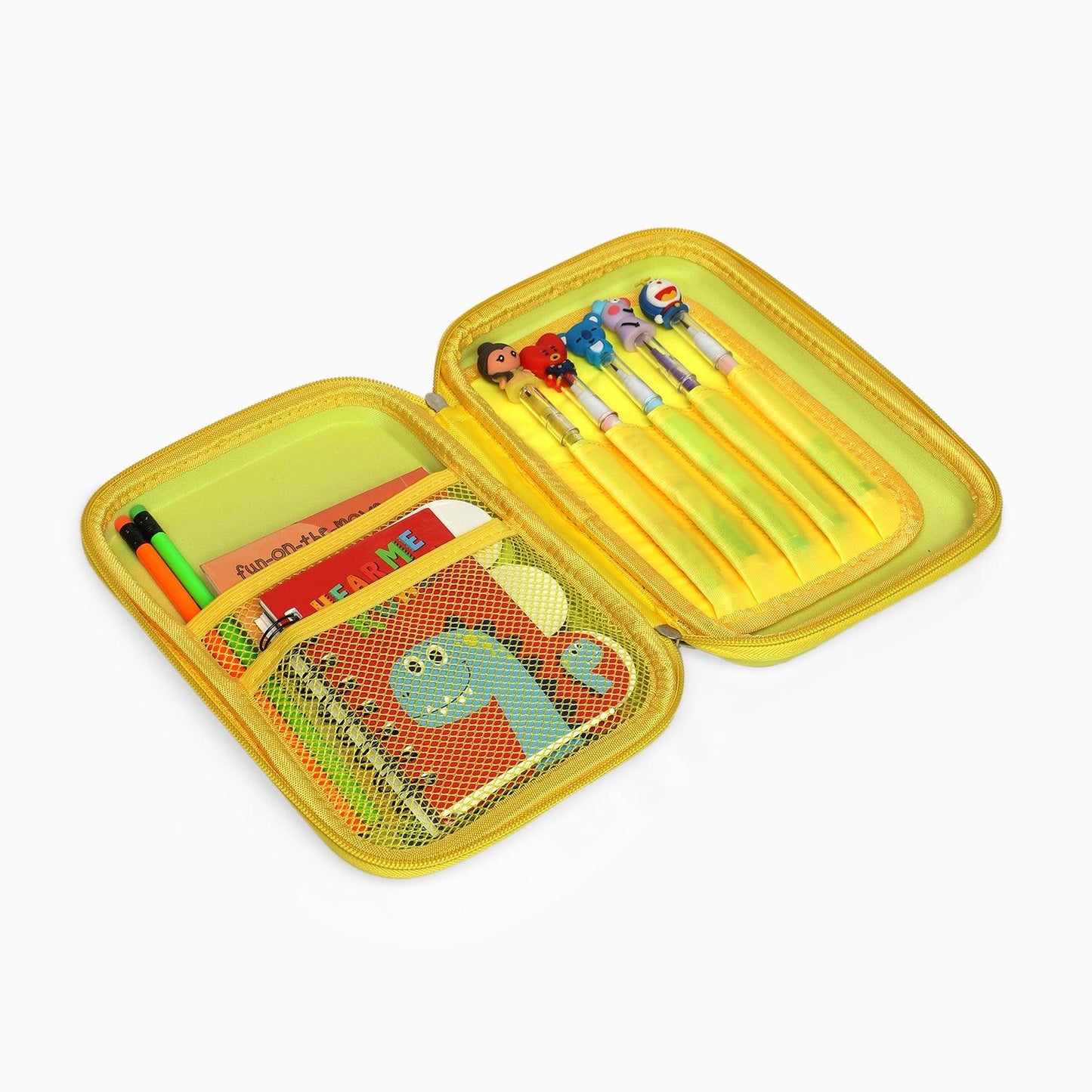 ZORSE Rectangle Shaped Hard Case calculator pencil Pouch (yellow) - Kidspark