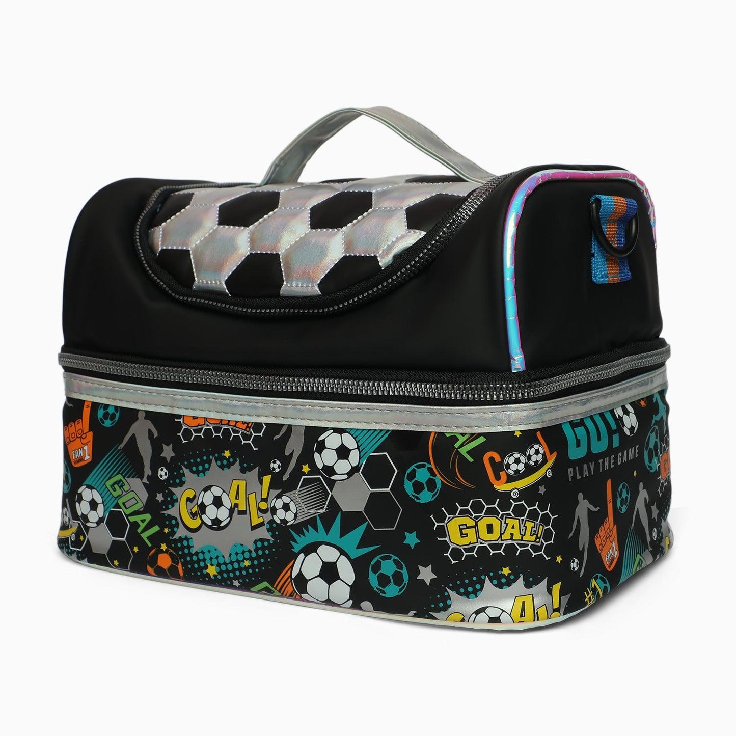 Premium Quality soccer Multipurpose Double Decker Insulated tiffin-Bag For Kids - Kidspark
