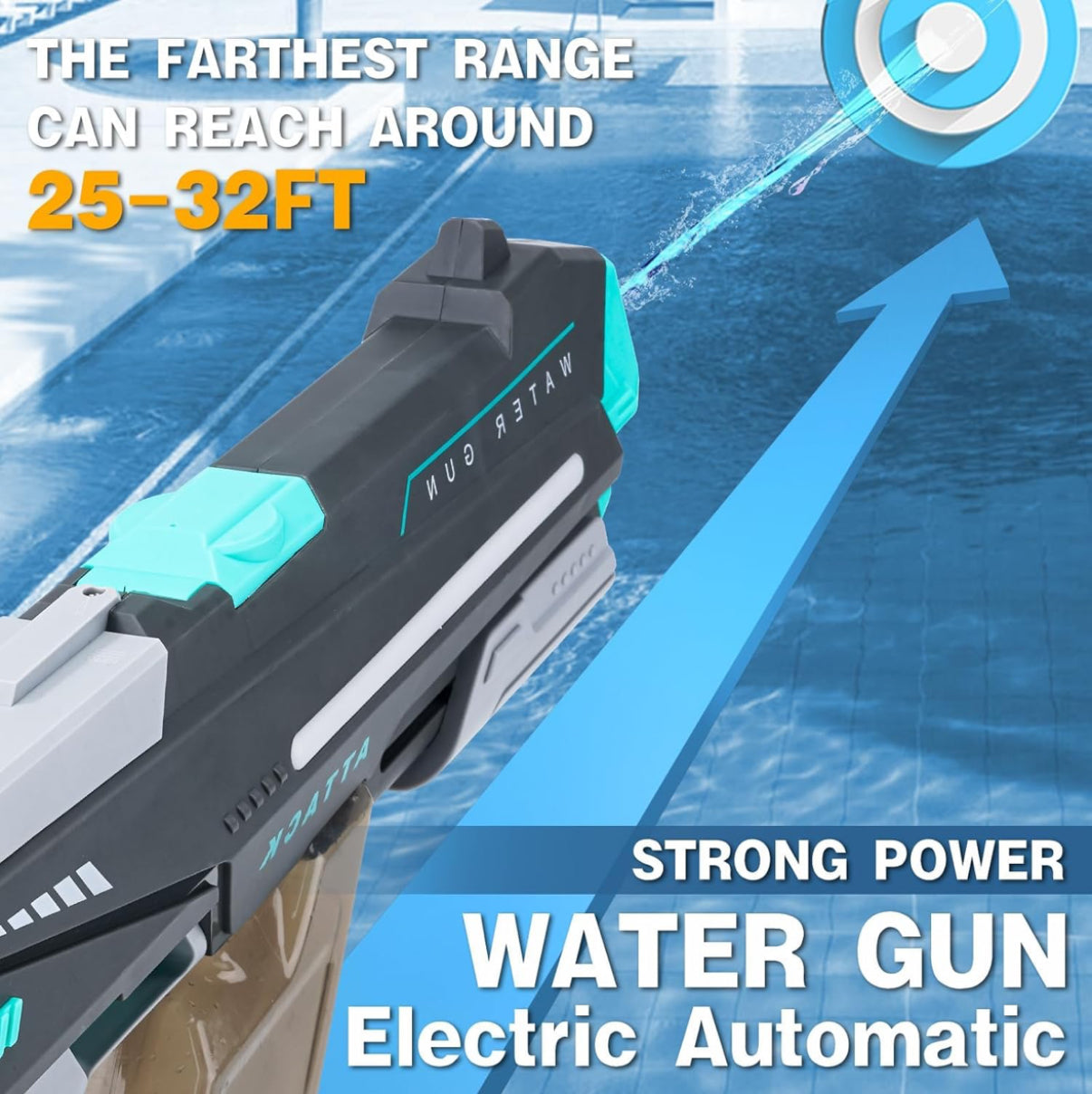 Water Arms | Hydroblaze 2.0 electric water gun | 20-32 ft