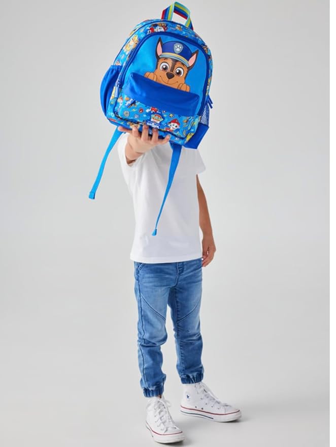 Smiggle Teeny Tiny 12 inch Kids preschool Backpack - blue Paw Patrol