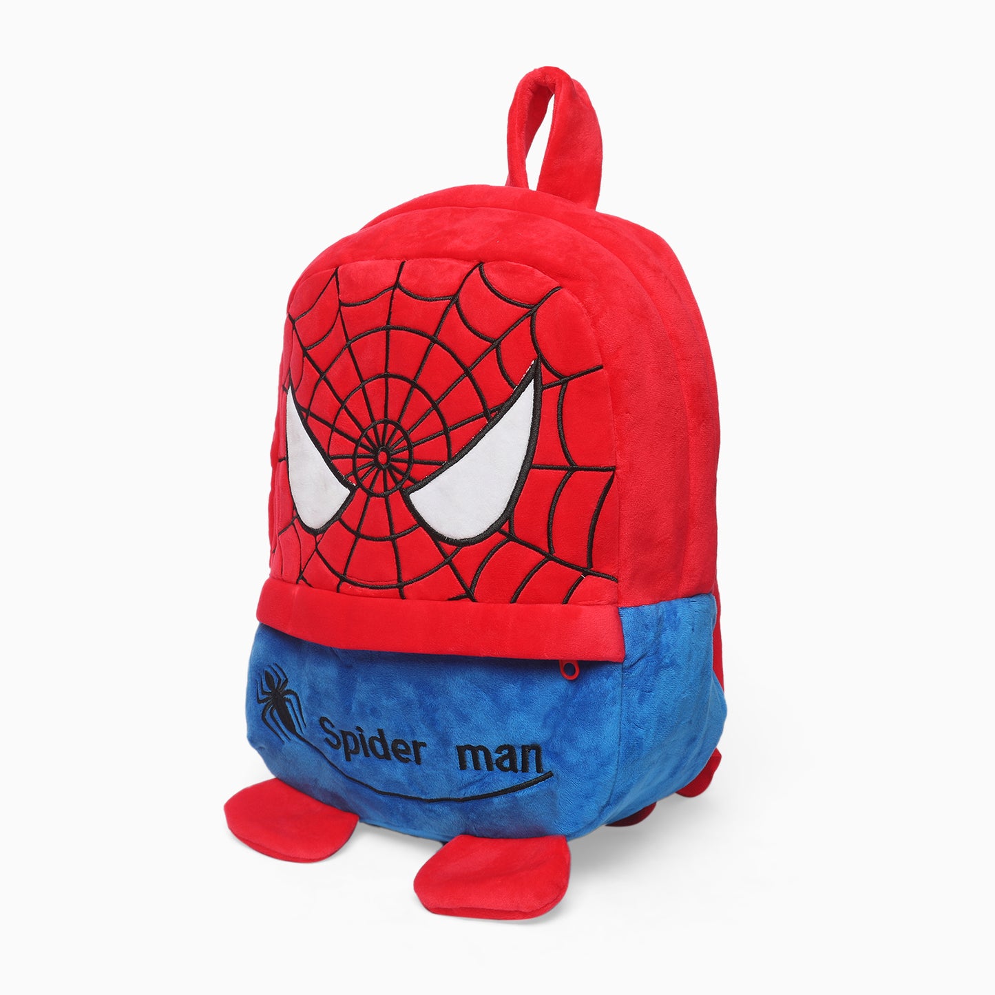 Kids School spider-man FUR cartoon bagpack (2-6 Years) big size - Kidspark