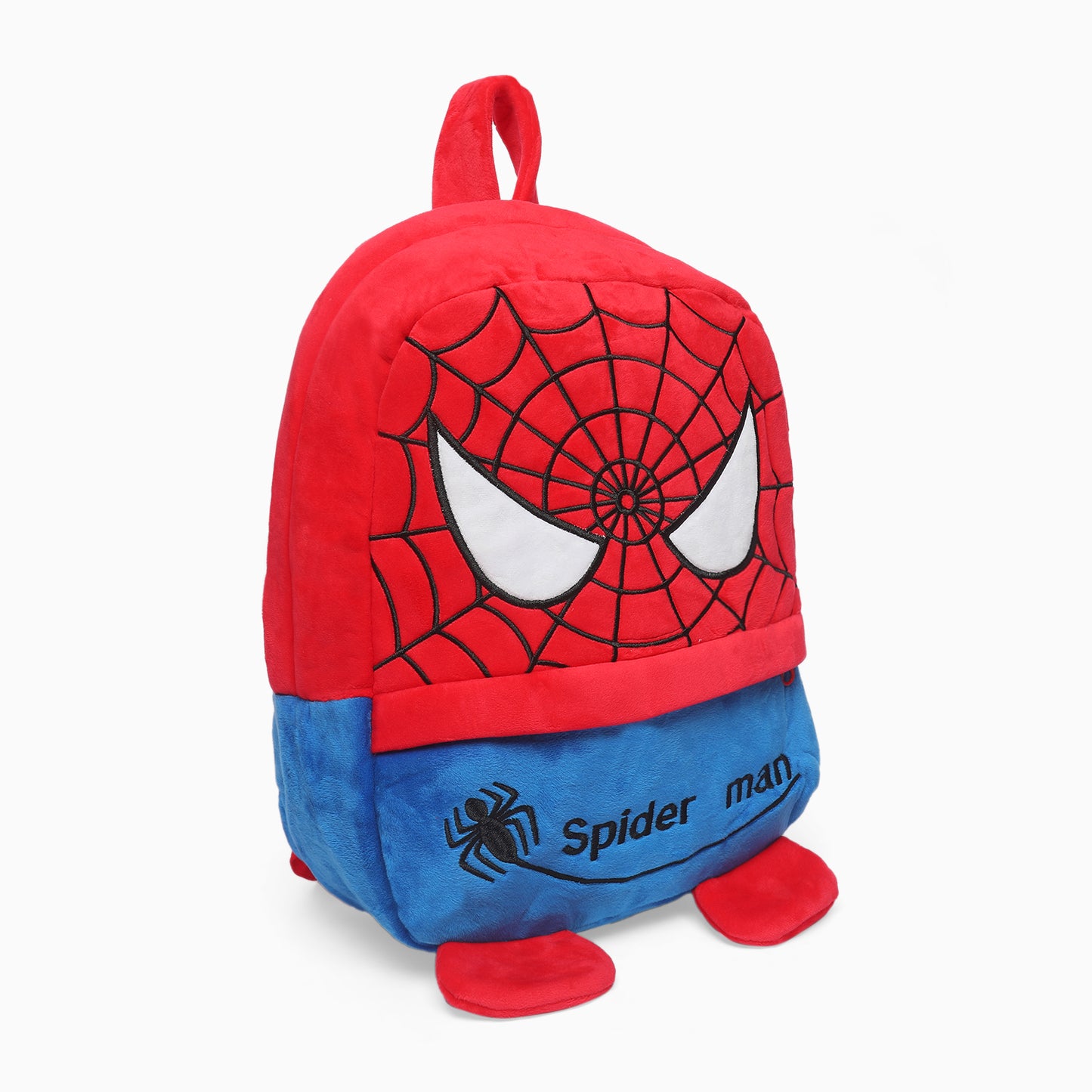 Kids School spider-man FUR cartoon bagpack (2-6 Years) big size - Kidspark