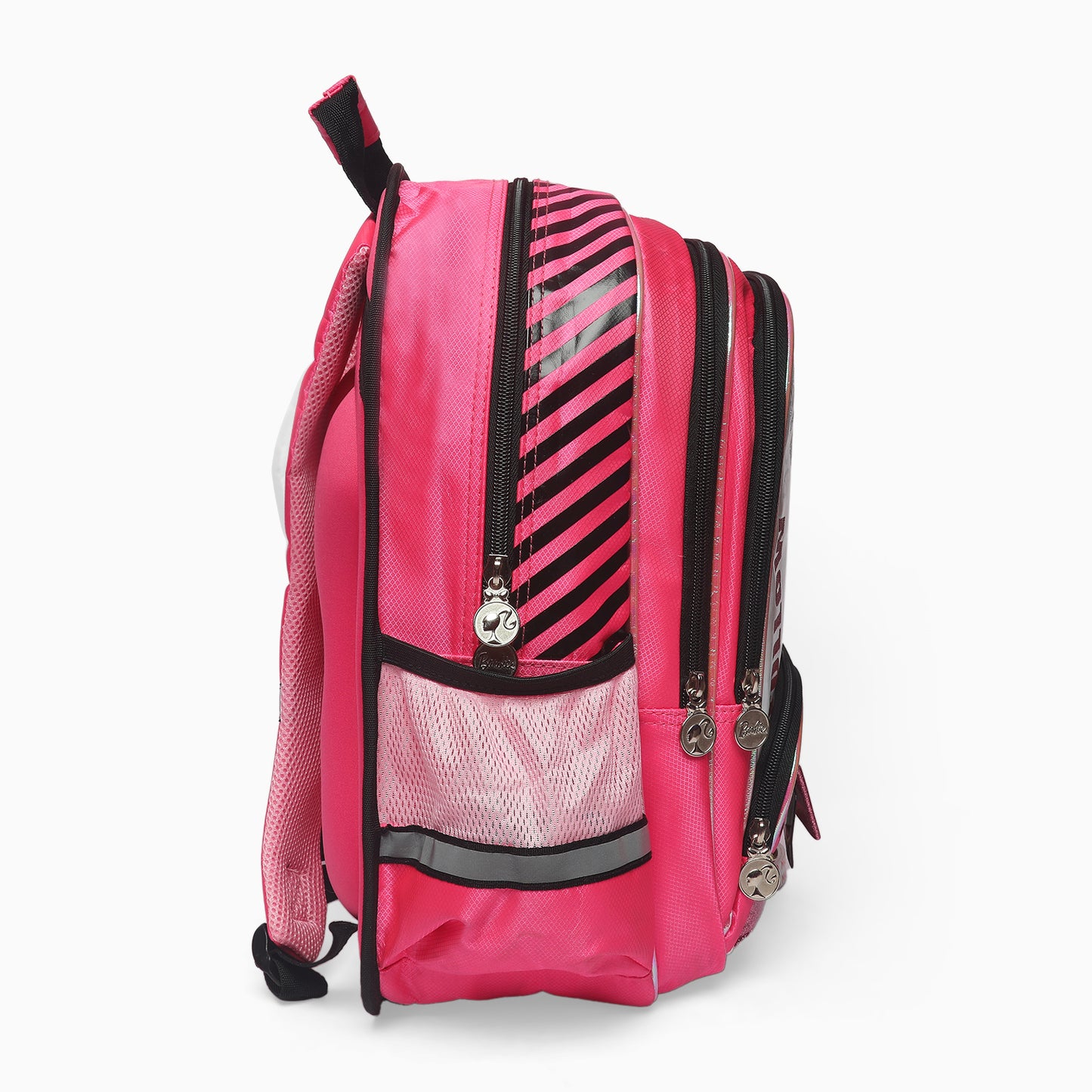 Premium Quality Barbie Princess Bag For School Student (pink stripes) - Kidspark