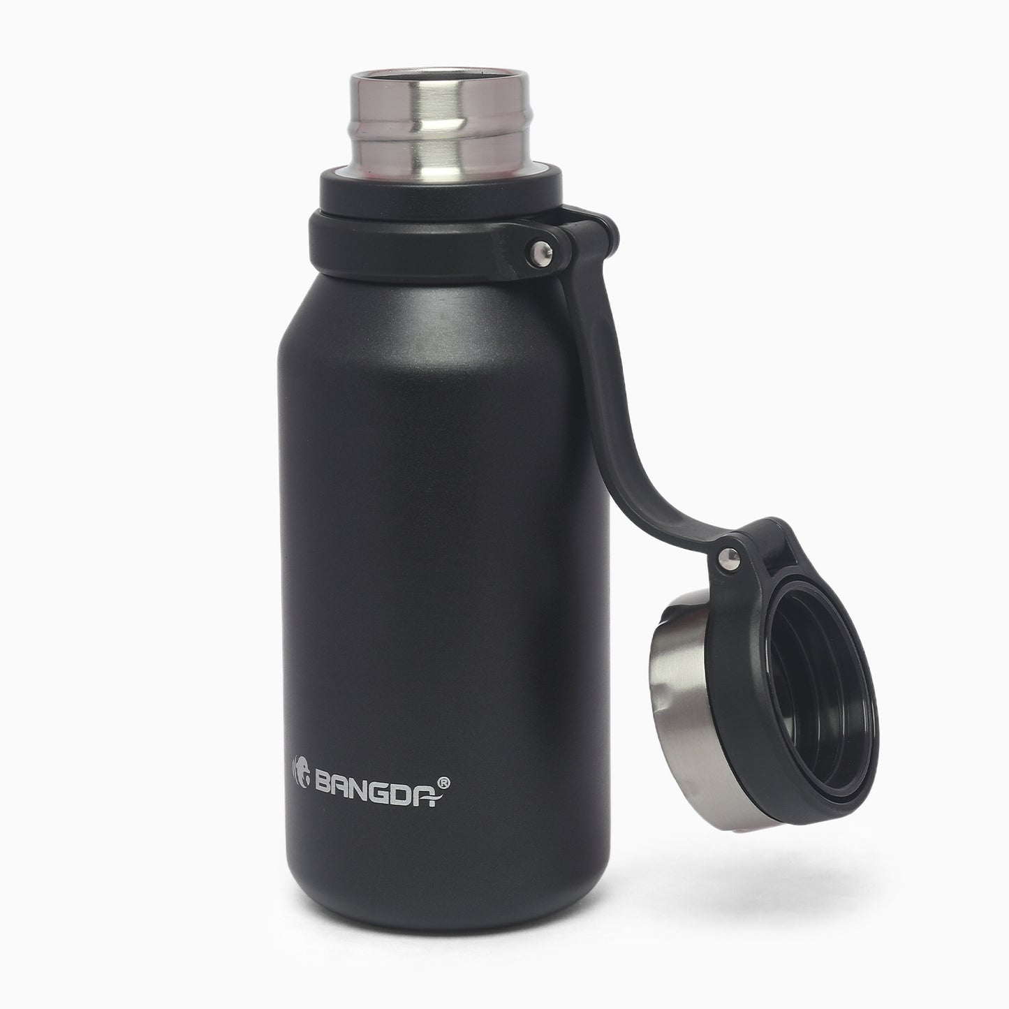 Superior 316 Stainless Steel Vacuum Insulated Thermal Flask Insulated Water Bottle 500ml (Asphalt black) - Kidspark