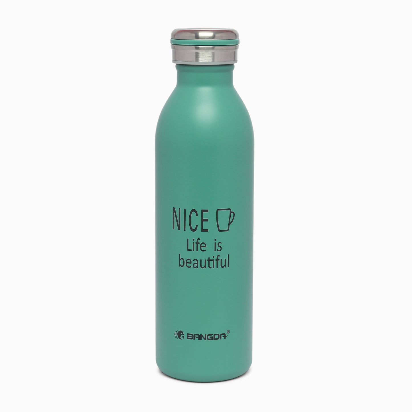 Premium quality insulated vacuum 316 stainless steel thermos bottle 600ml dark green variant - Kidspark