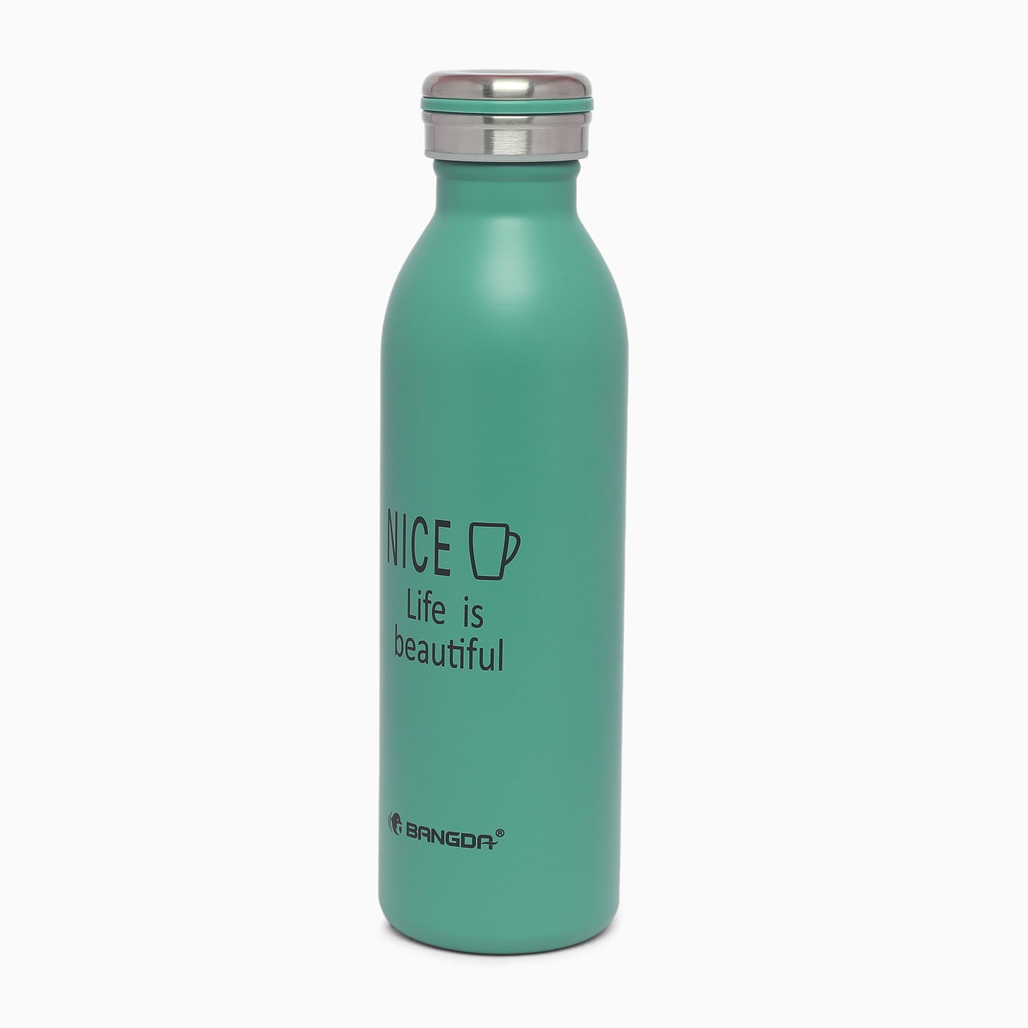Premium quality insulated vacuum 316 stainless steel thermos bottle 600ml dark green variant - Kidspark