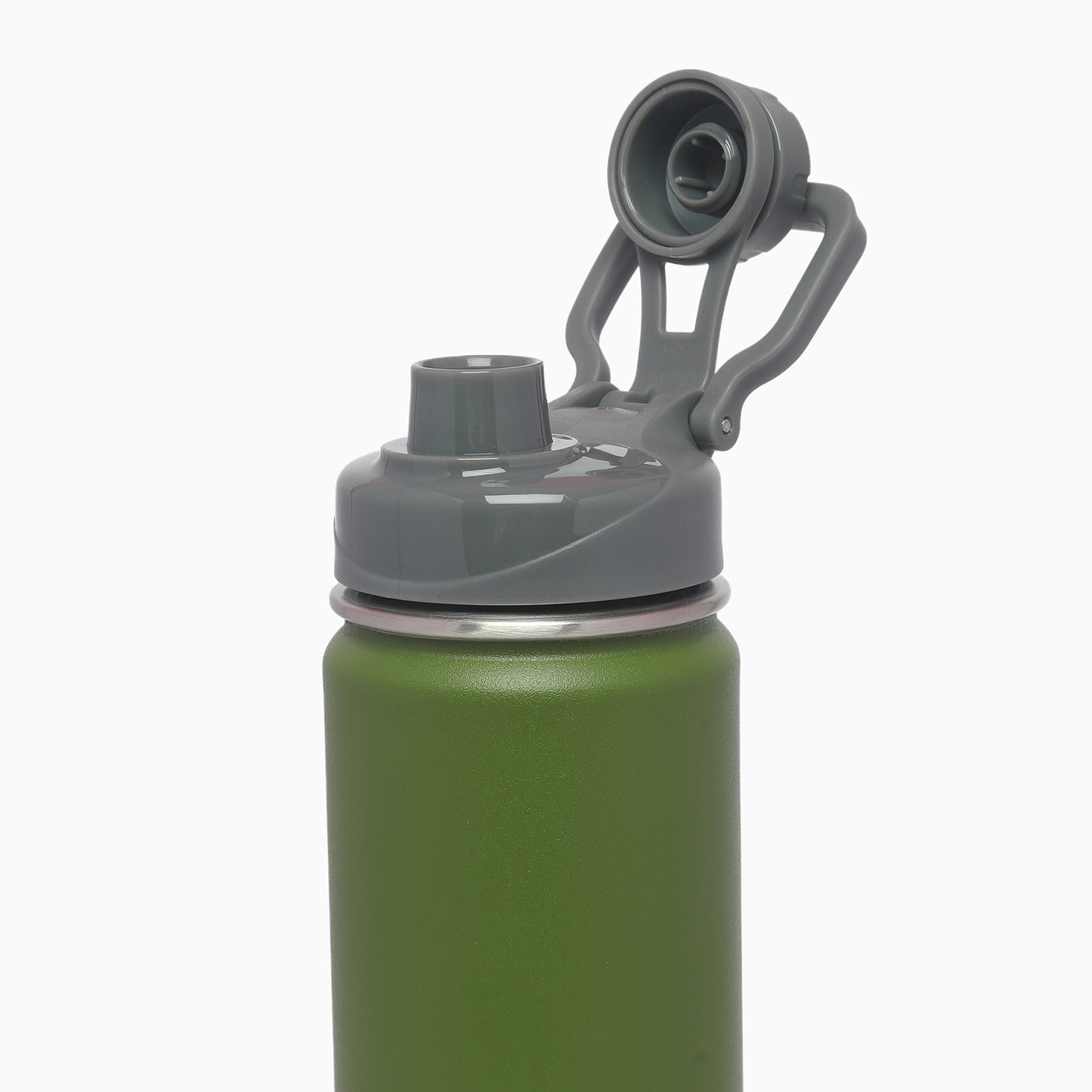thermos vacuum insulated 316 stainless steel sports bottle 660ml forest green - Kidspark