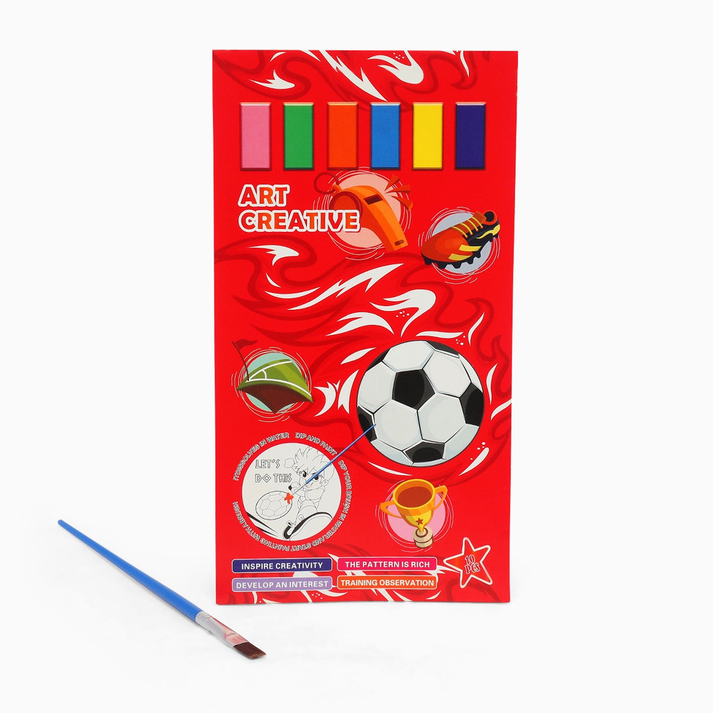 paint book with printed pages & inbuilt color-random boy print-for your painting solutions - Kidspark