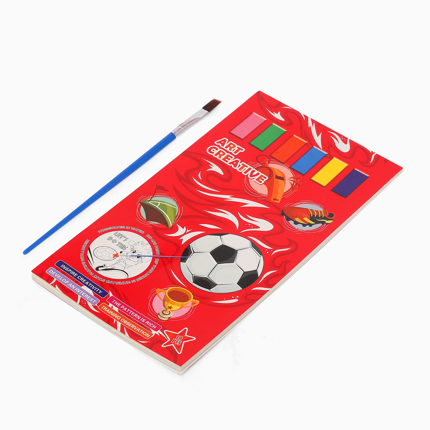 paint book with printed pages & inbuilt color-random boy print-for your painting solutions - Kidspark