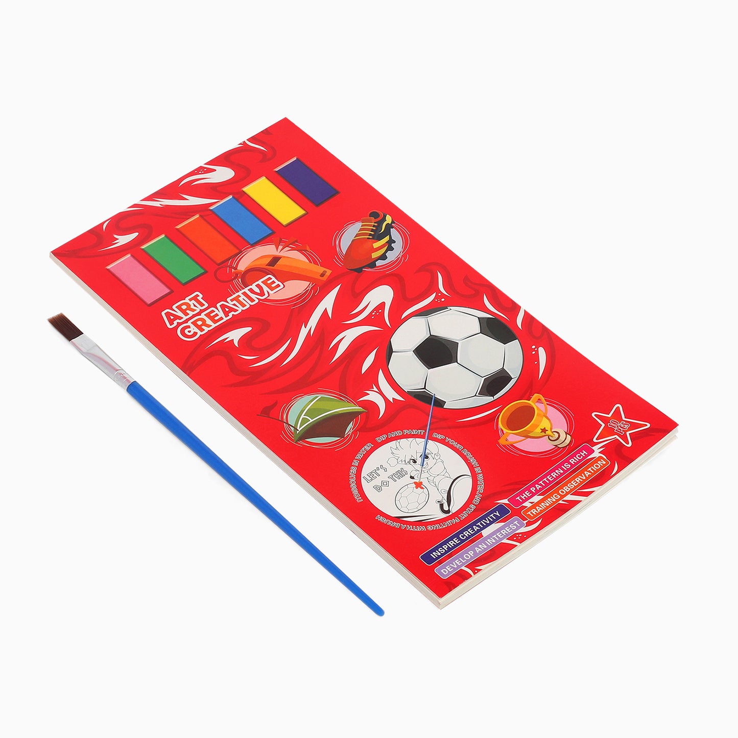 paint book with printed pages & inbuilt color-random boy print-for your painting solutions - Kidspark