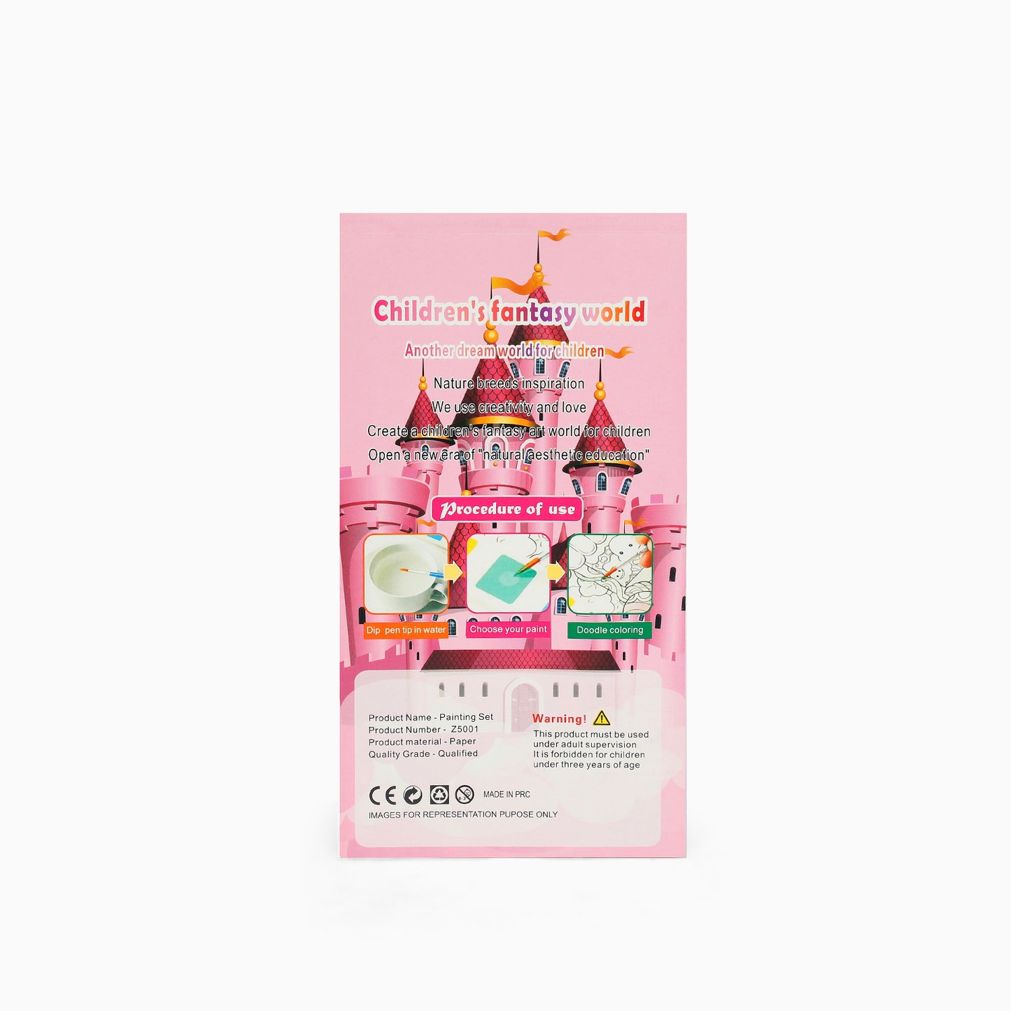 paint book with printed pages & inbuilt color -random girl print-for your painting solutions - Kidspark