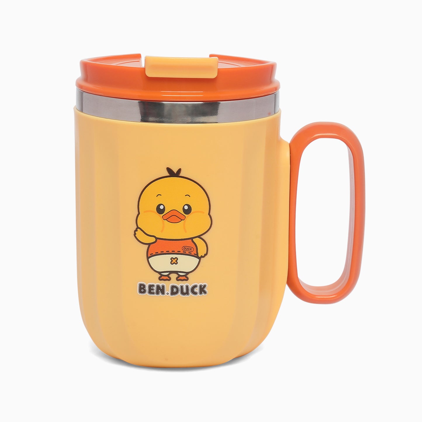 insulated 304 stainless steel tea/ coffie mug 400ml (yellow) - Kidspark