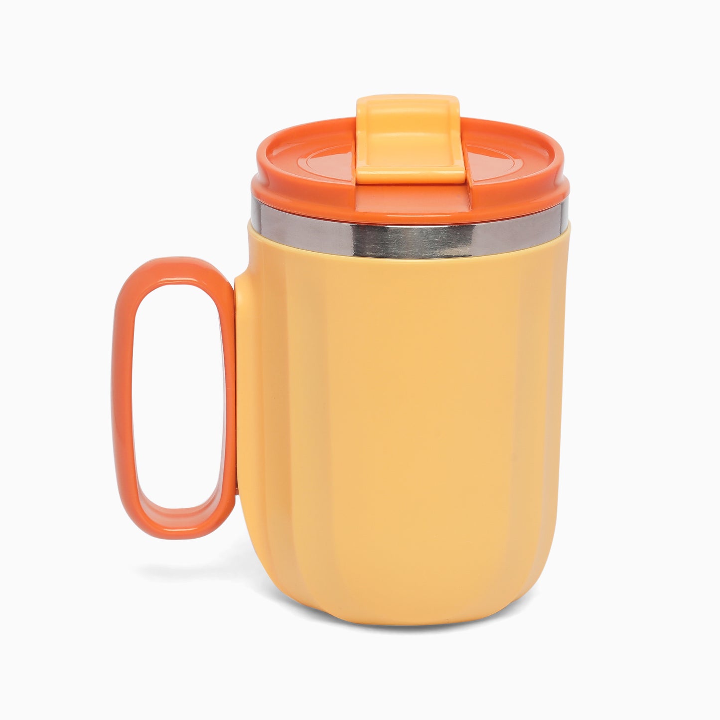 insulated 304 stainless steel tea/ coffie mug 400ml (yellow) - Kidspark