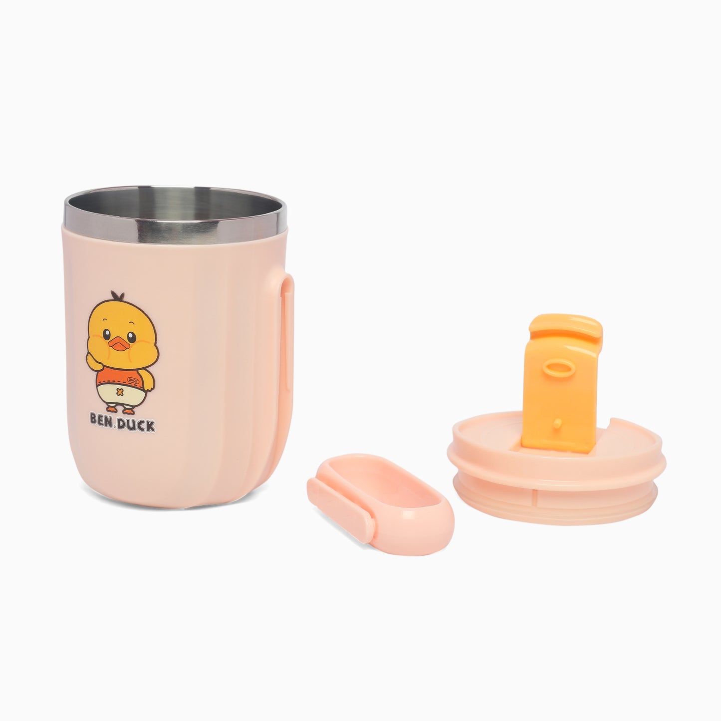 insulated 304 stainless steel tea/ coffie mug 400ml (light pink) - Kidspark