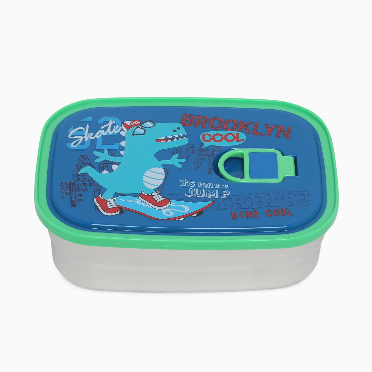 Dino Stainless-Steel 2 compartment Lunch Box for Kids - Kidspark