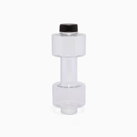 Plastic dumbbell bottle for your inner gym freak - 550 ml (white) - Kidspark
