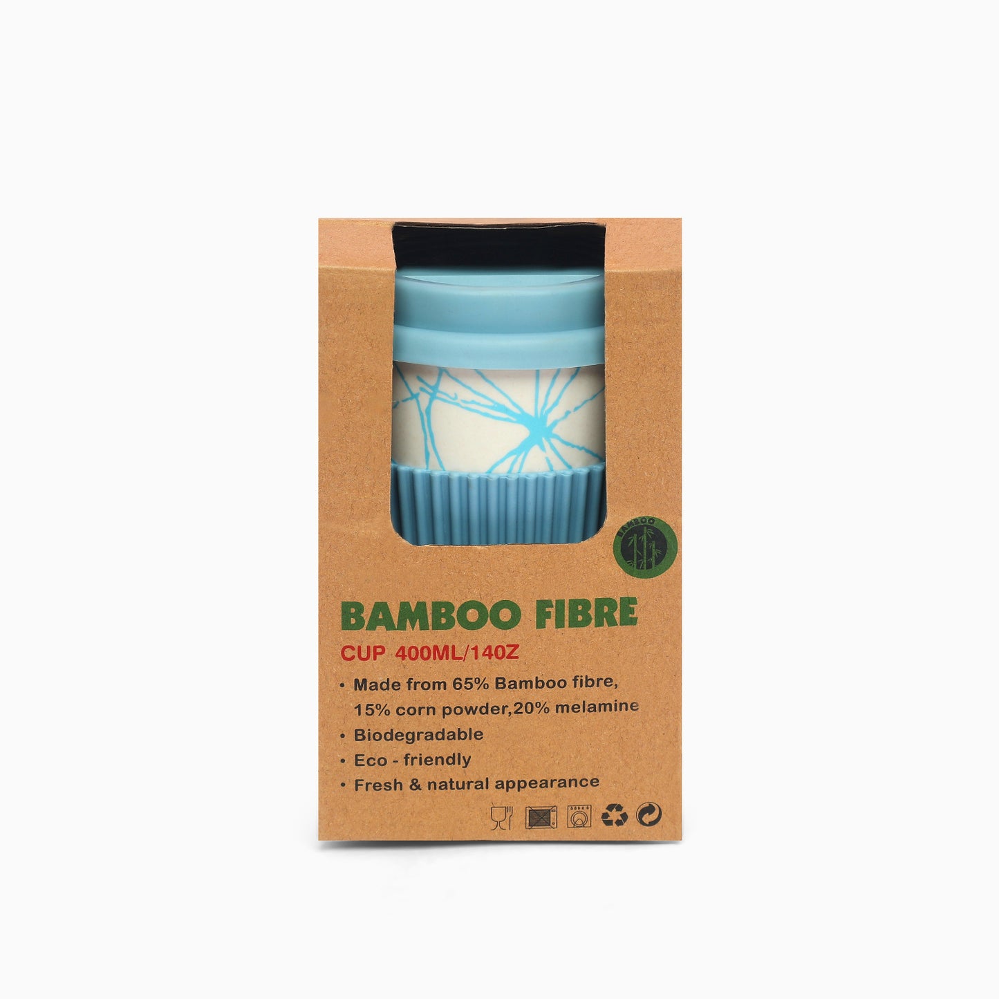 Eco-friendly Bamboo fibre Travel Coffee Mug for the best of journeys (blue) - Kidspark