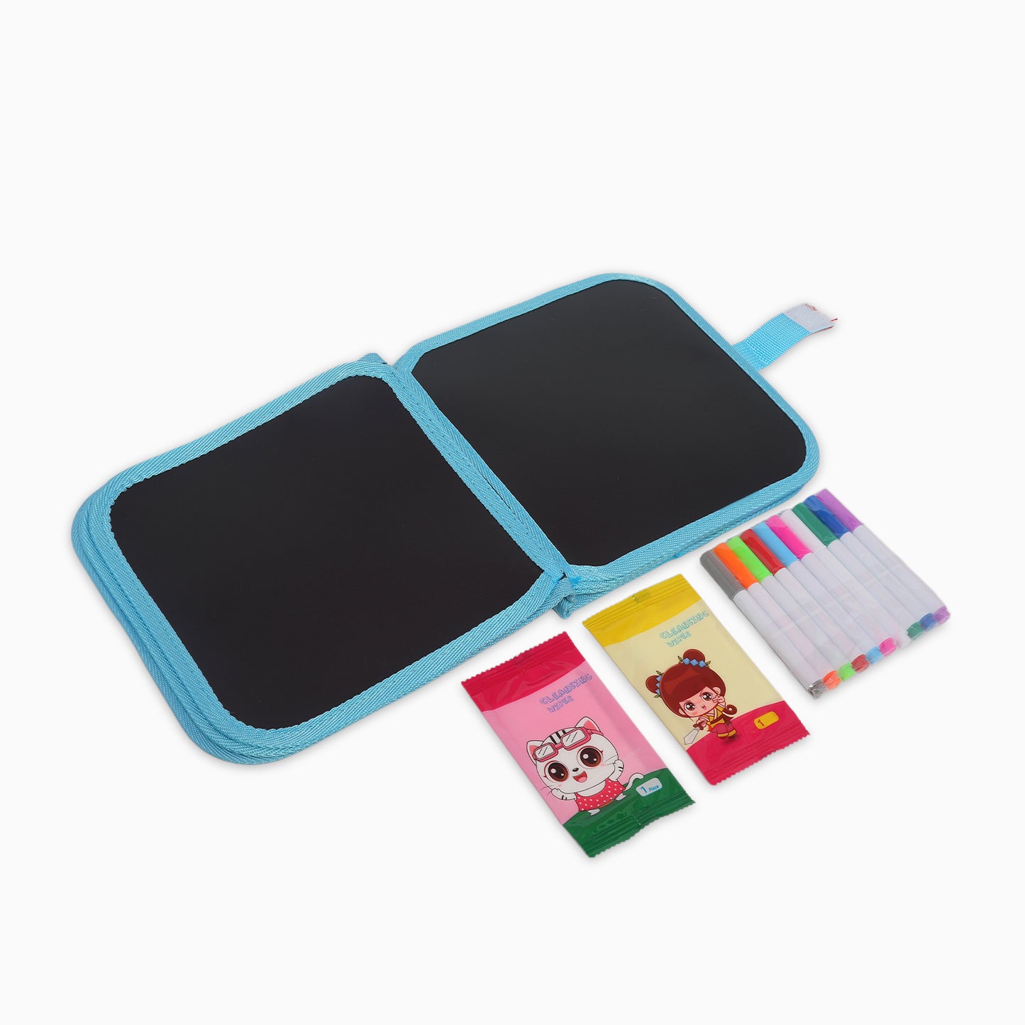 Premium Quality Kids Erasable Doodle Book - Random Print - 14 sided 10 markers - Kidspark