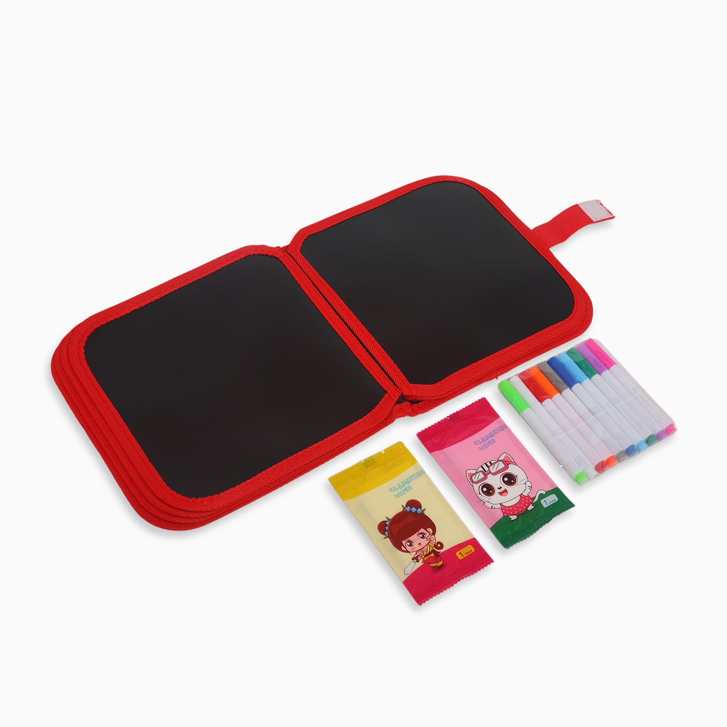 Premium Quality Kids Erasable Doodle Book - Random Print - 14 sided 10 markers - Kidspark