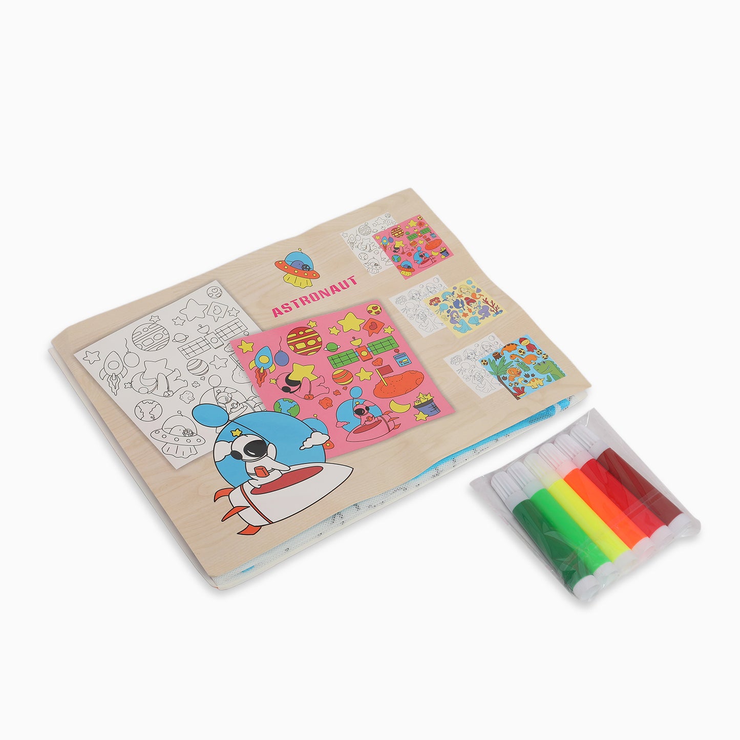 ZORSE astronaut reusable washable coloring mat for your kids 80 x 80cm - Kidspark
