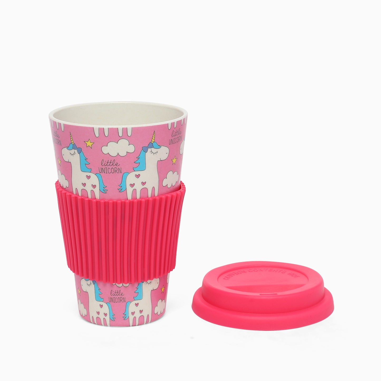 Eco-friendly Bamboo fiber Travel Coffee Mug (unicorn) - Kidspark