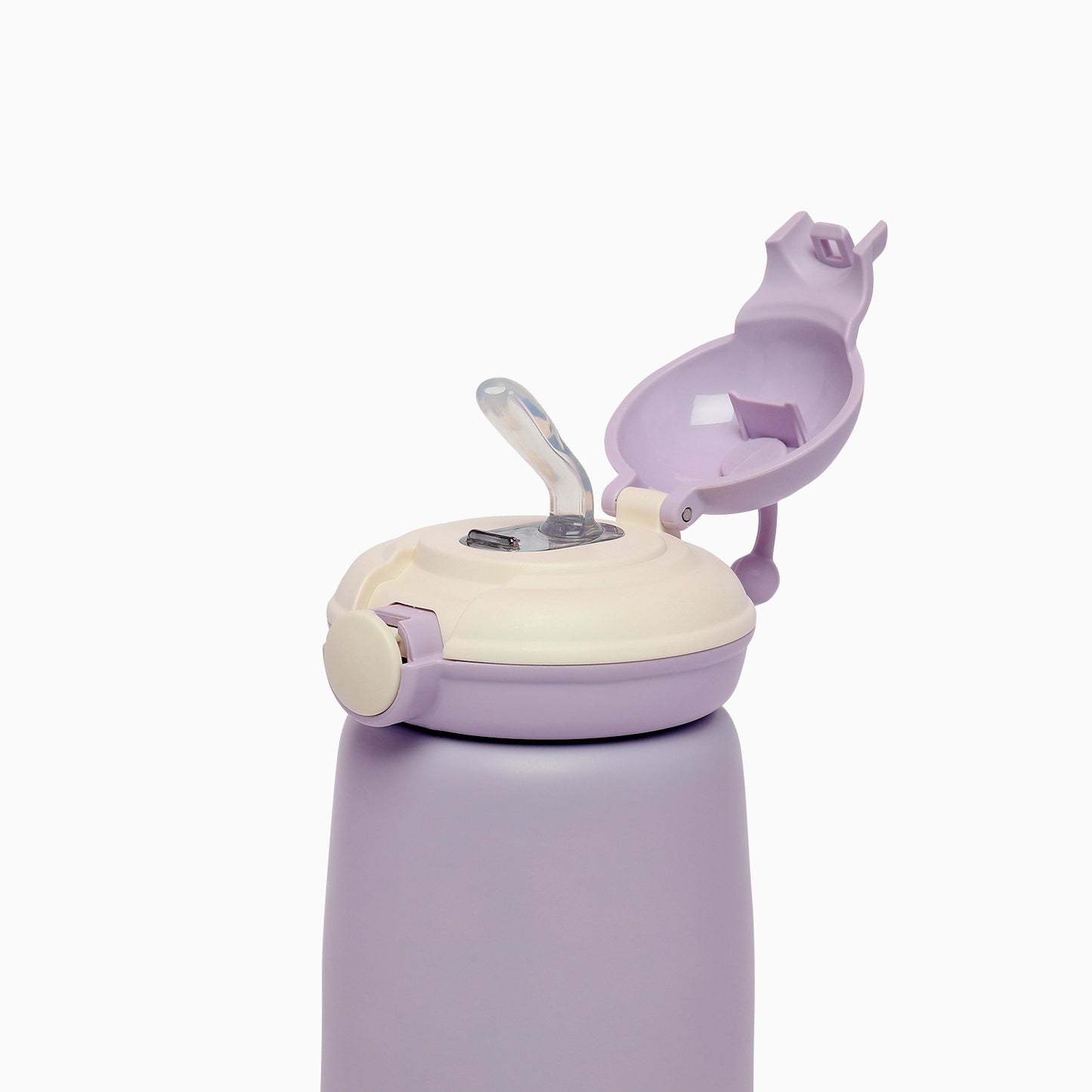 Space themed vacuum insulated flask sipper bottle with straps and bpa free (purple) - Kidspark