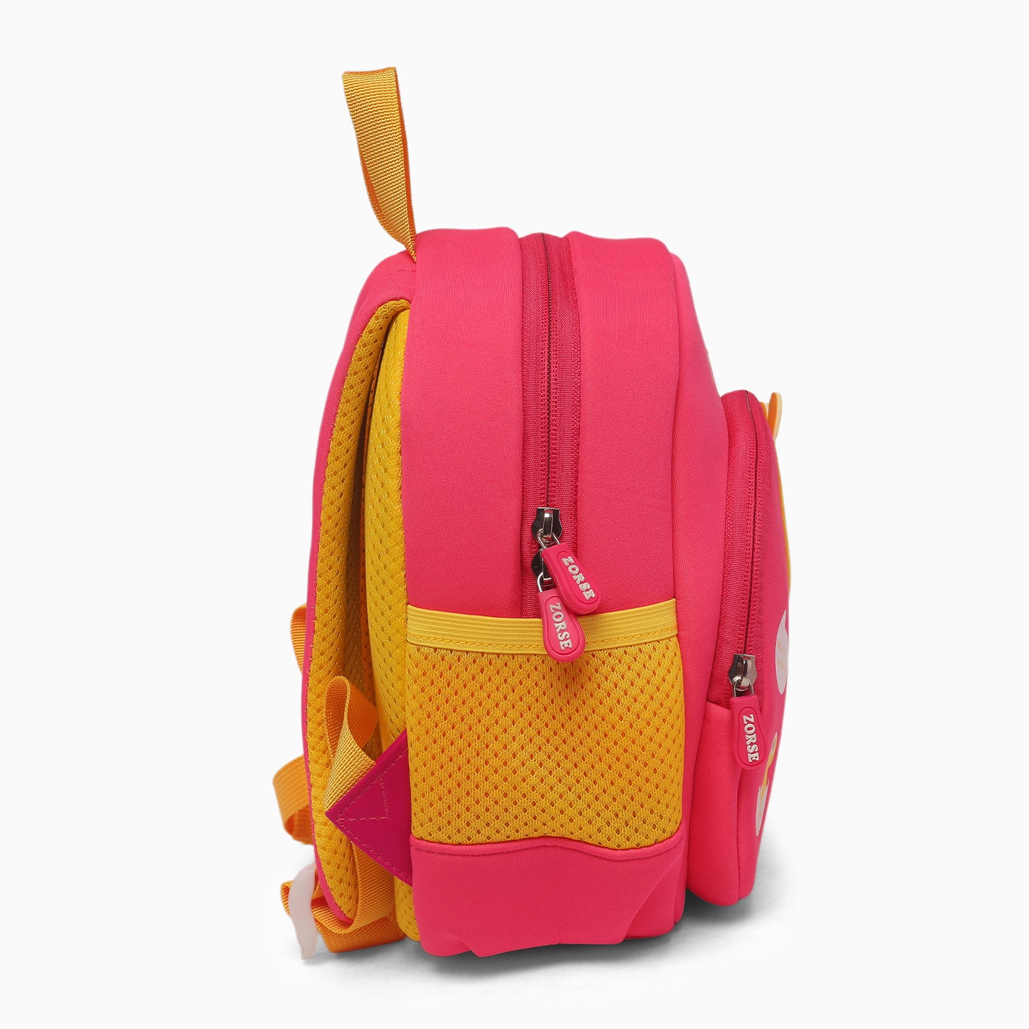 ZORSE 3D dinosaur backpack for kindergarten kids soft,comfortable and premium in quality (dark pink) - Kidspark
